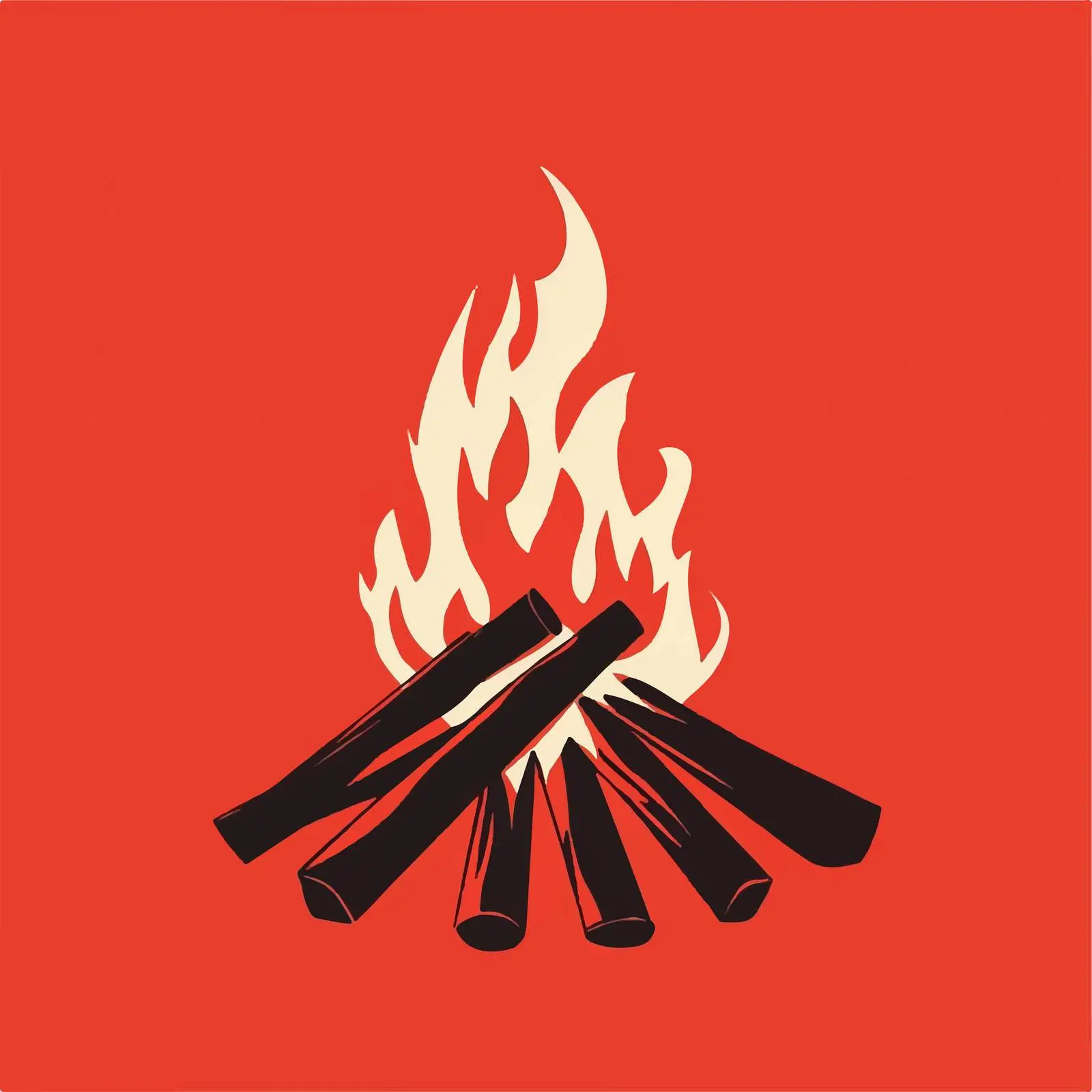 Isolated Bonfire Vector Icon — free download from Dotvec