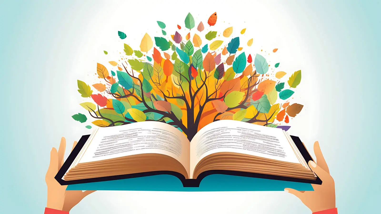 Educational Book on Colorful Background — free download from Dotvec