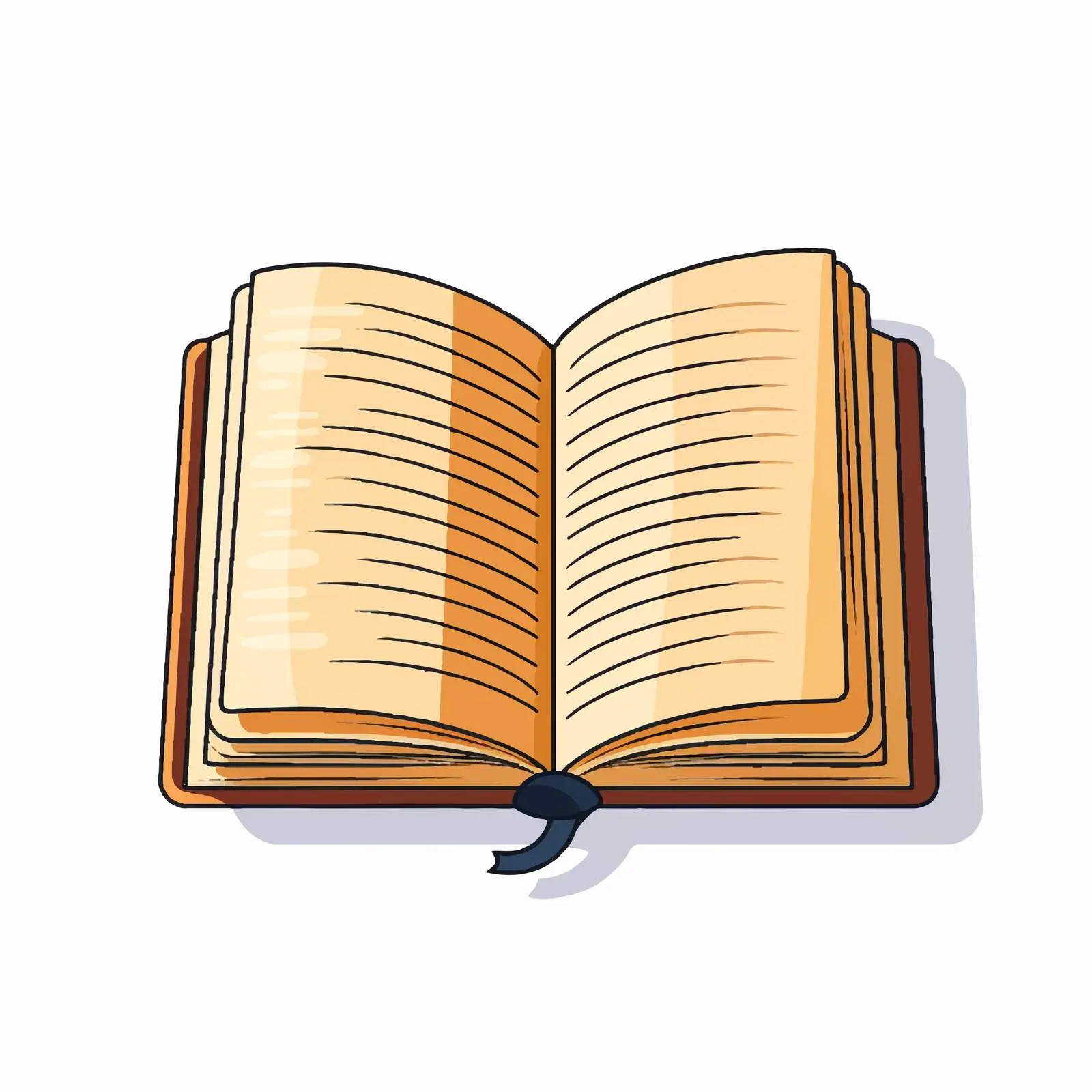 Line Art Book Illustration on White Background — free download from Dotvec