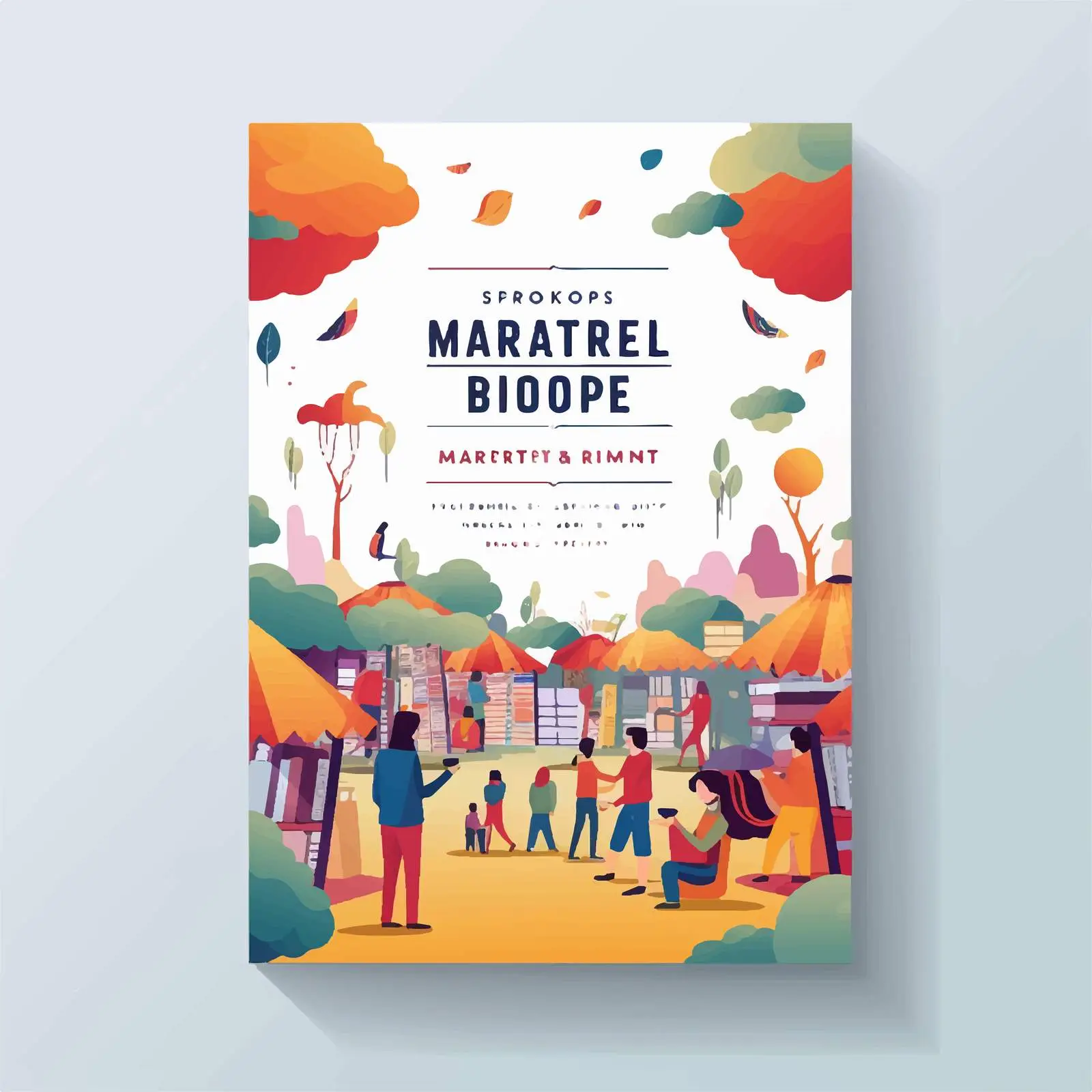 Book Market Literature Fair Flyer Design — free download from Dotvec