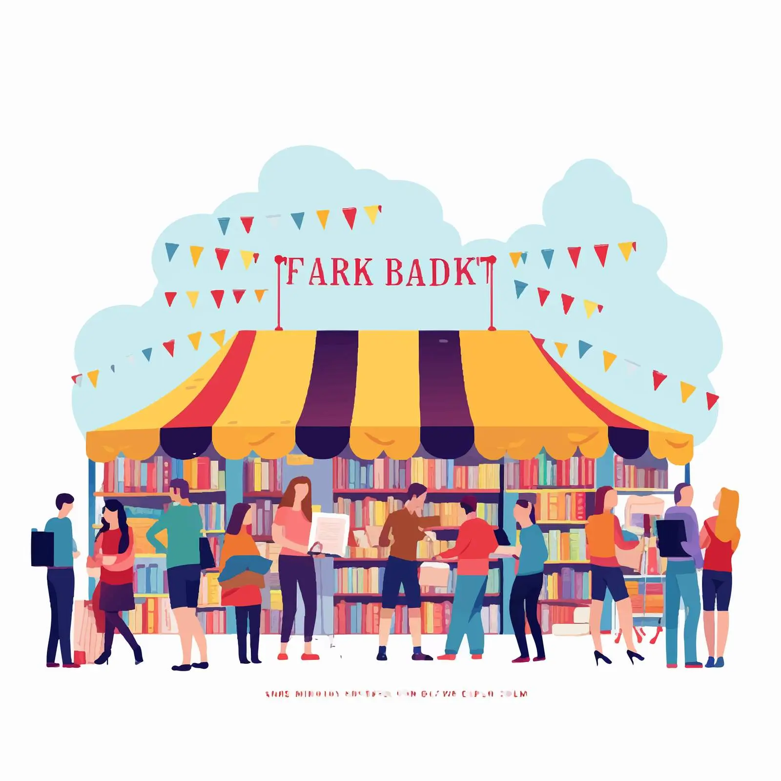 Library Bookshop Literature Fair Flyer Design — free download from Dotvec