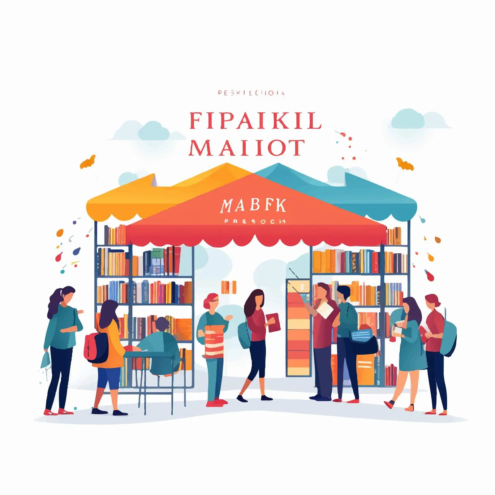 Library Bookshop Literature Fair Flyer Design — free download from Dotvec