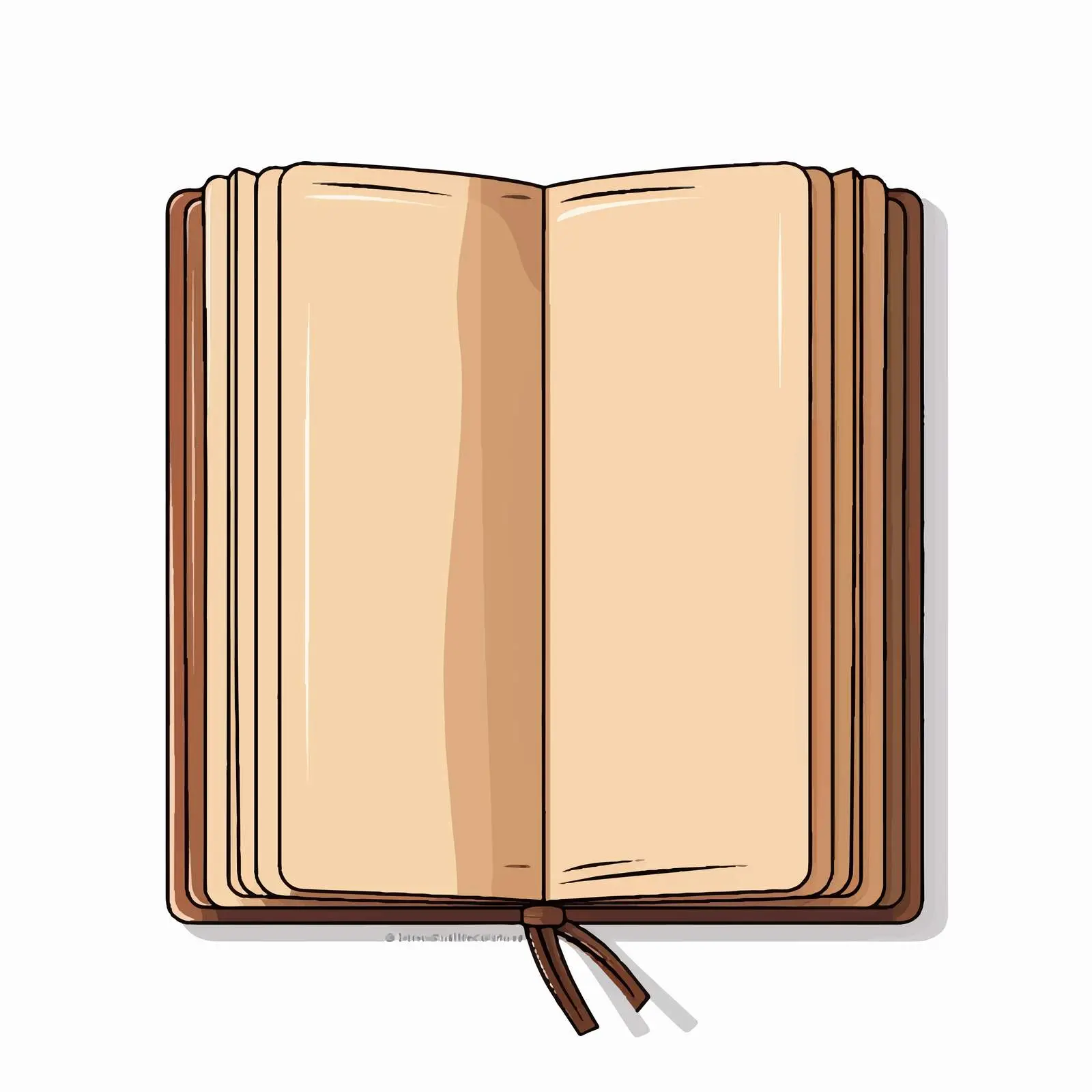 Book Outline Vector Illustration on White Background — free download from Dotvec