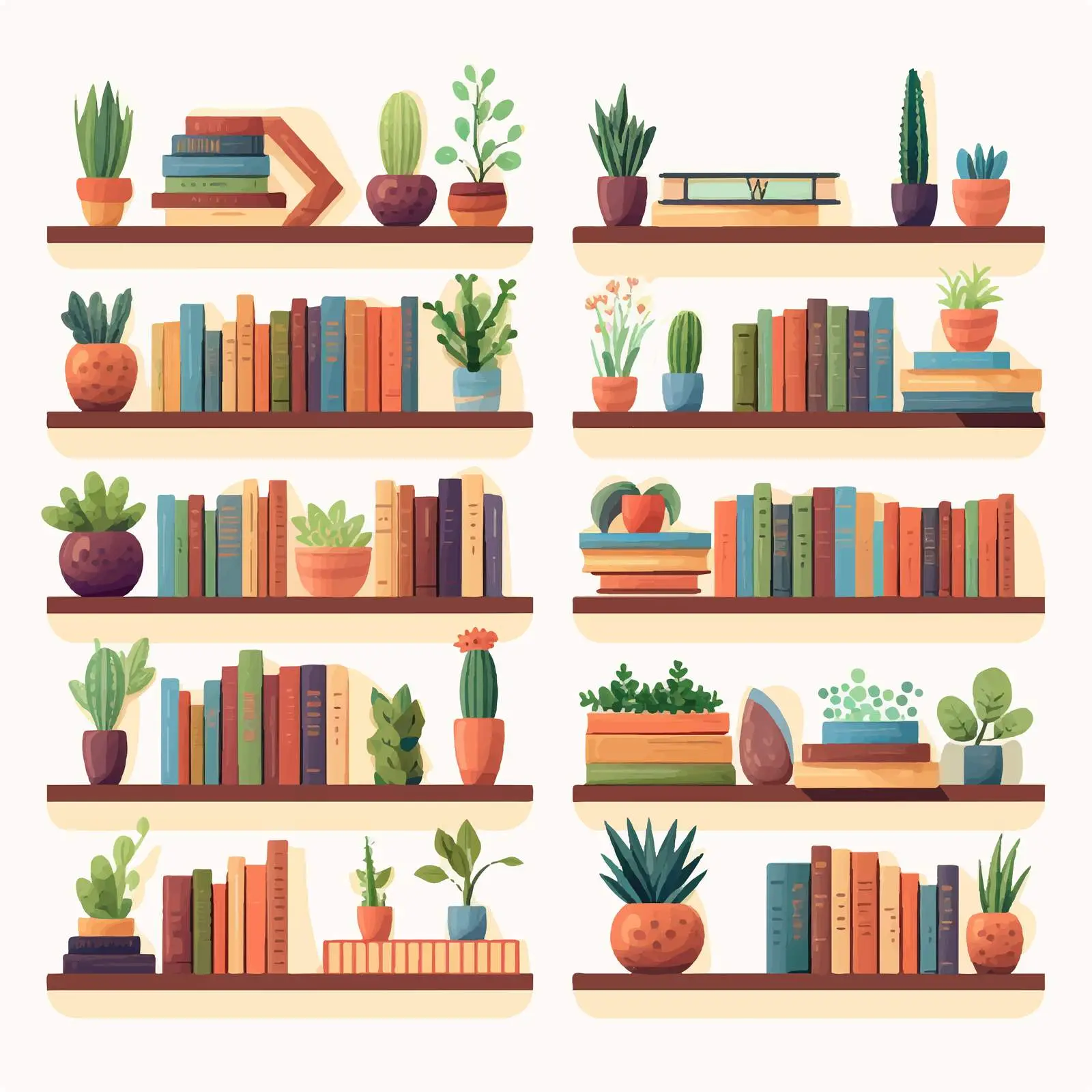 Colorful Kids Literature Book Spines Collection – free spines image from Dotvec