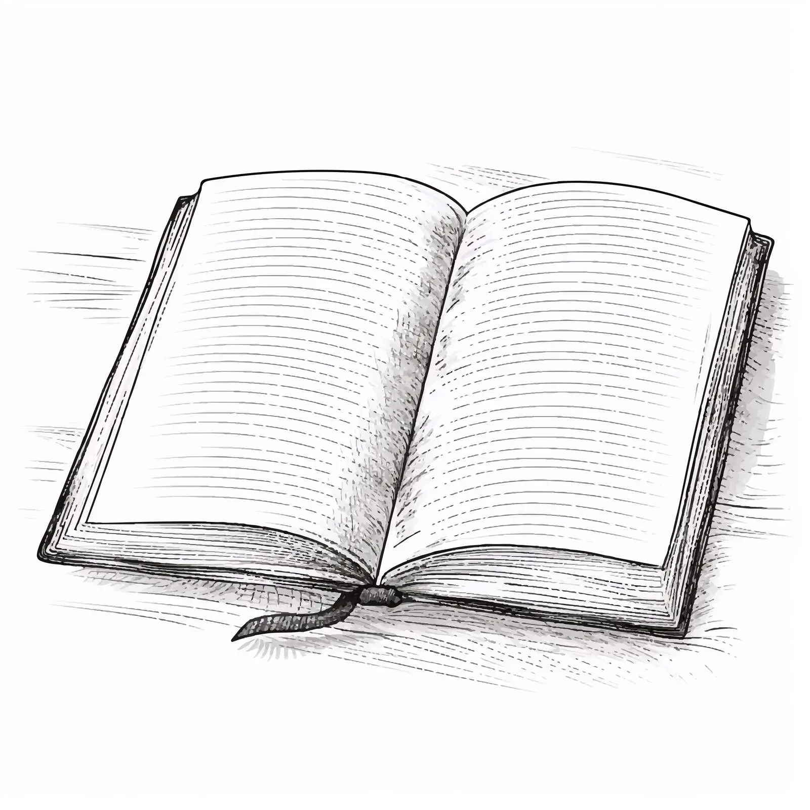 Book Sketch Vector Illustration on White Background — free download from Dotvec