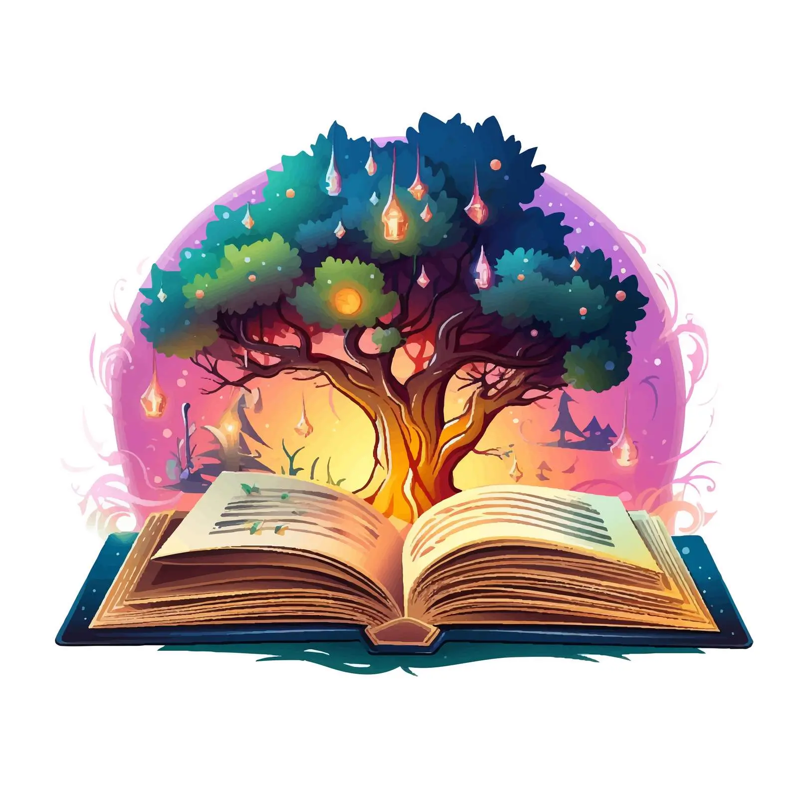 Cartoon Book Vector Illustration Design — free download from Dotvec