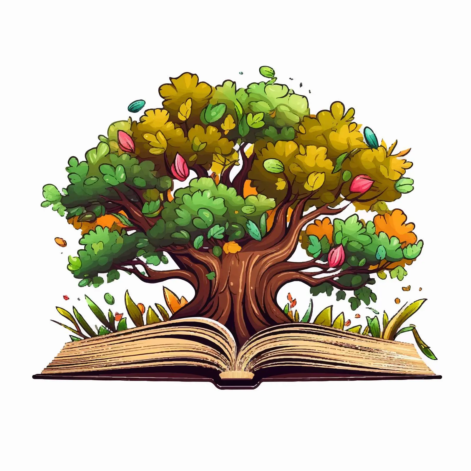 Cartoon Book Vector Illustration Isolated Design – free char image from Dotvec