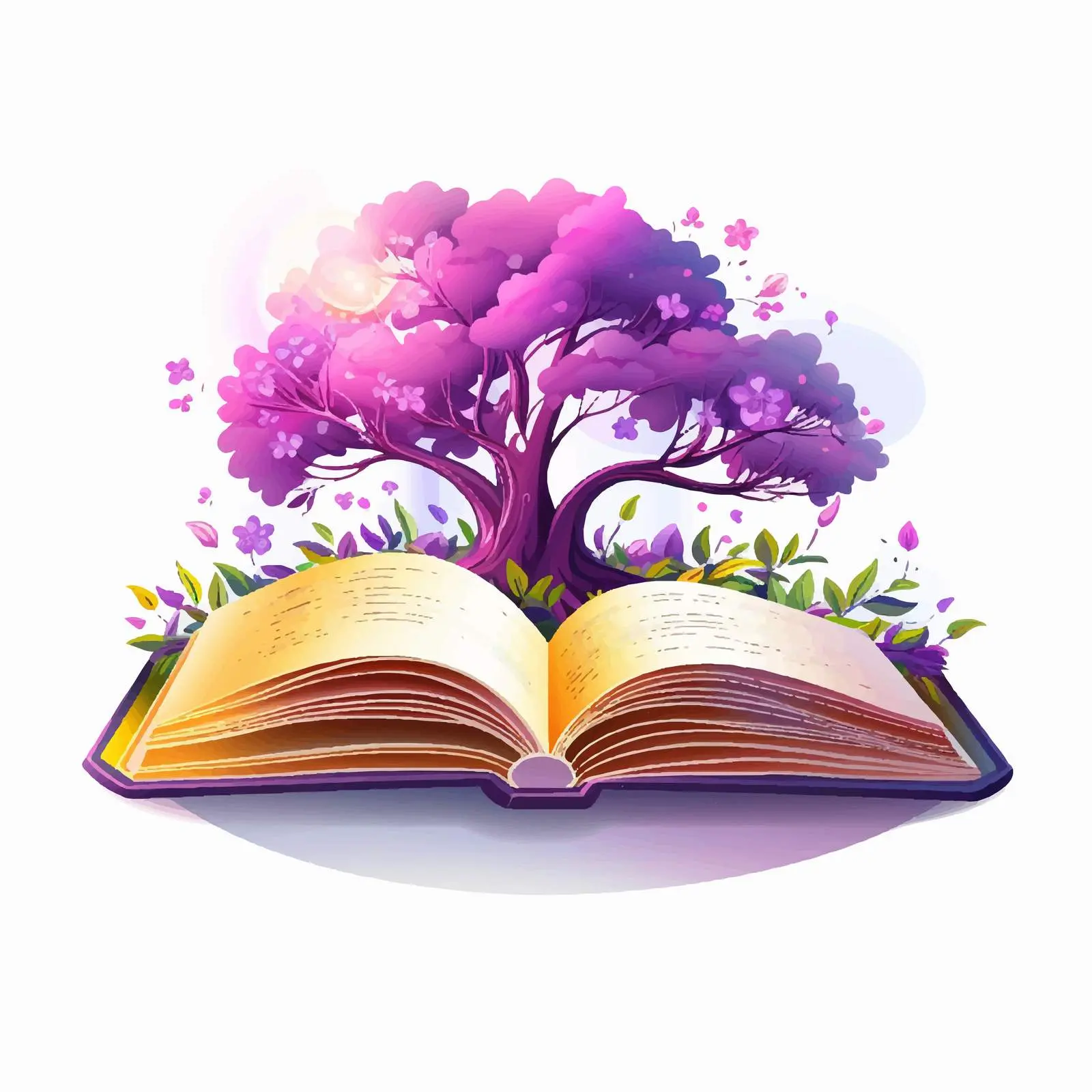 Colorful Cartoon Book Vector Illustration — free download from Dotvec