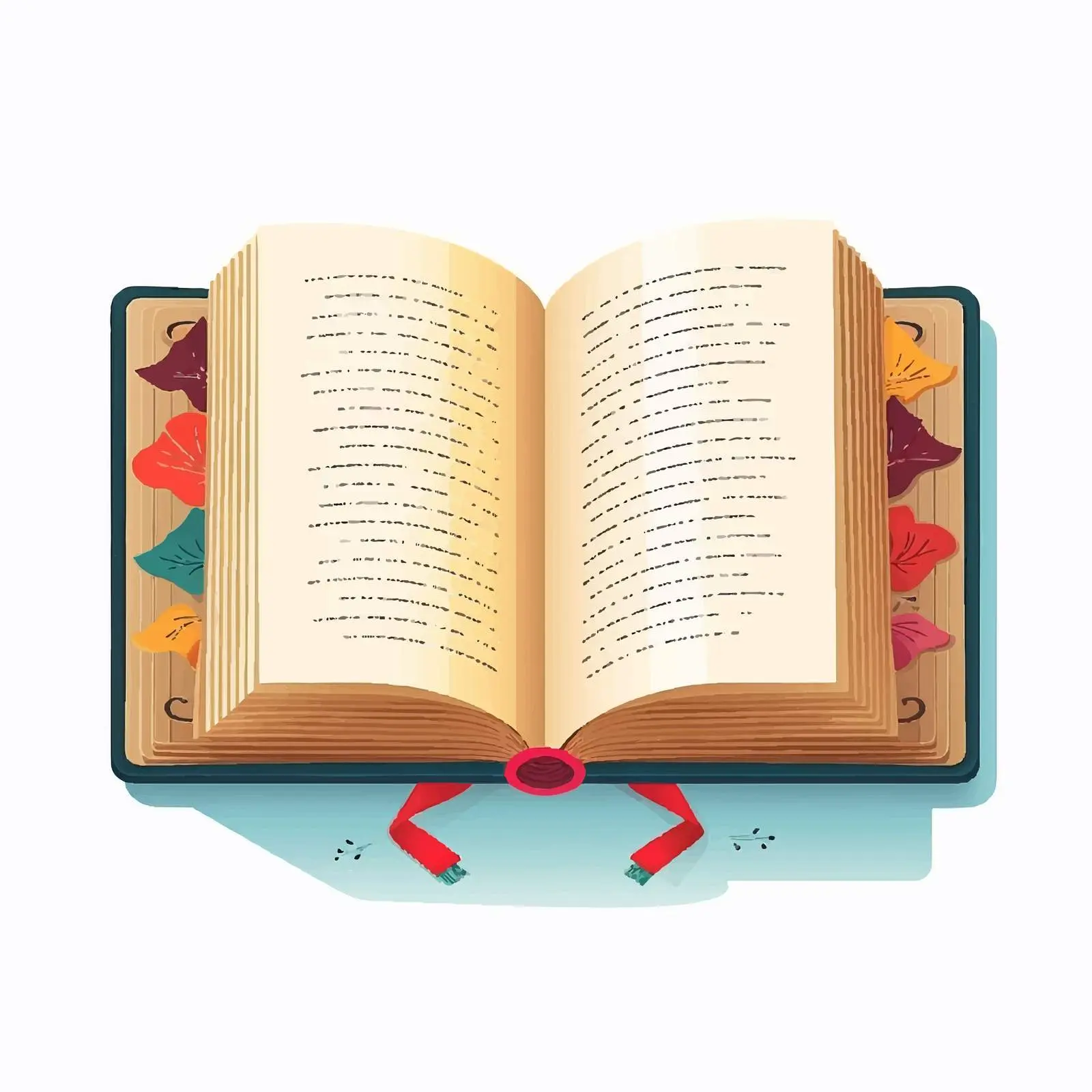 Isolated Book Vector Illustration on White Background – free visual education image from Dotvec