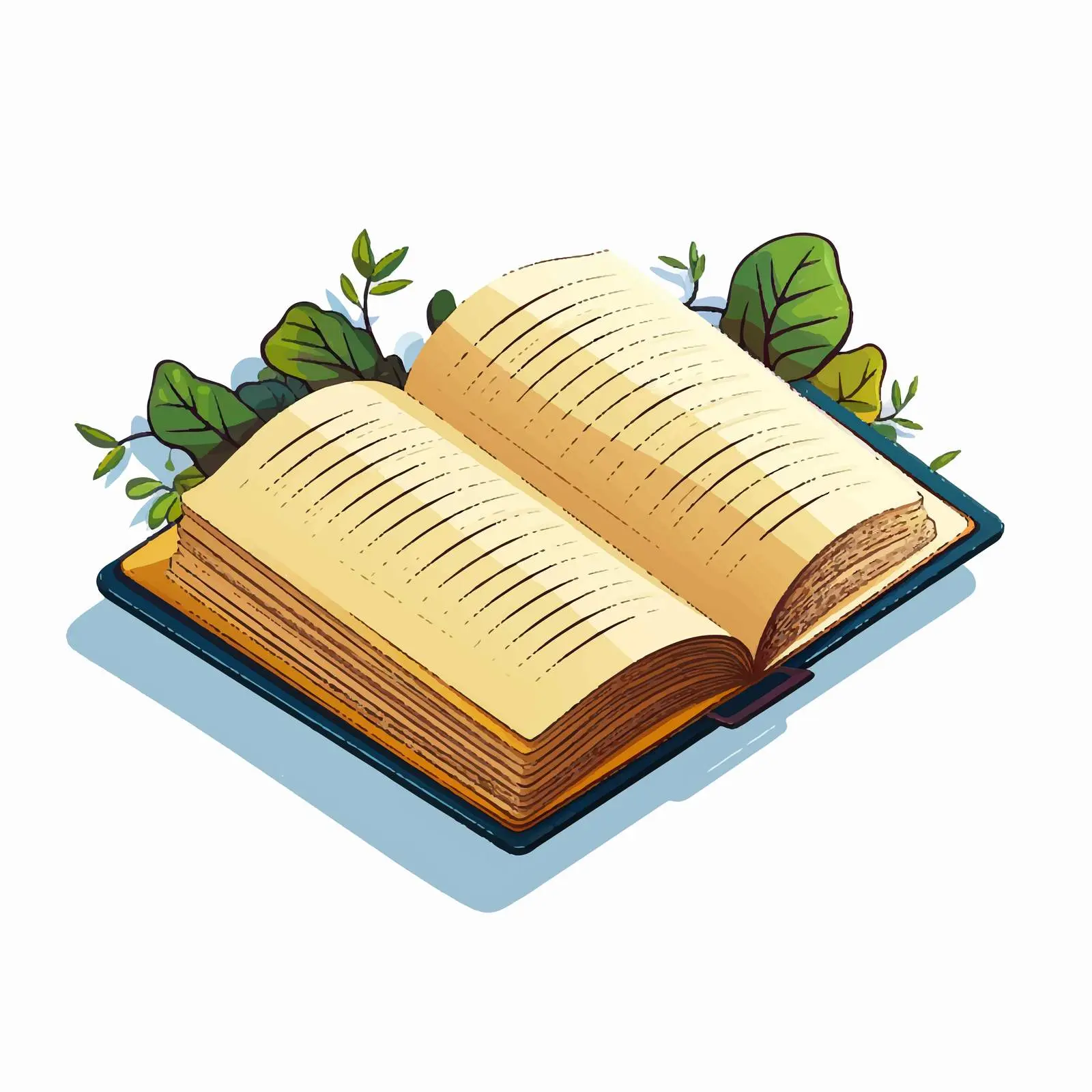 Isolated Book Vector Illustration on White Background — free download from Dotvec