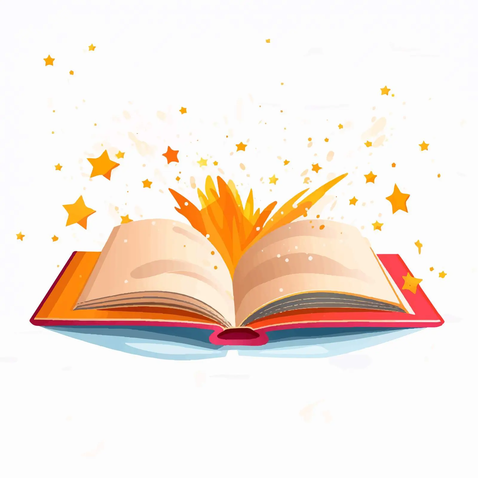 Top View Book Vector Illustration on White Background — free download from Dotvec