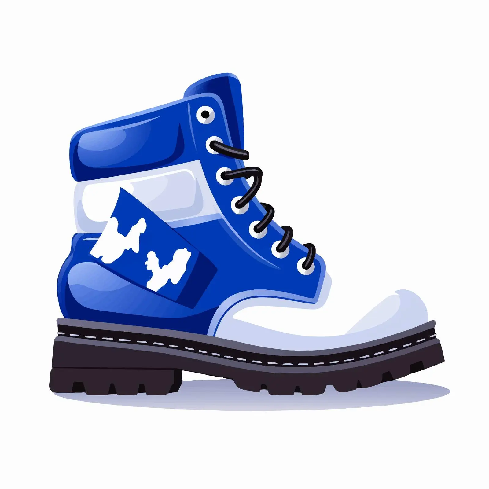 Colorful Boot Print with National Flag Motif – free modern vectors image from Dotvec