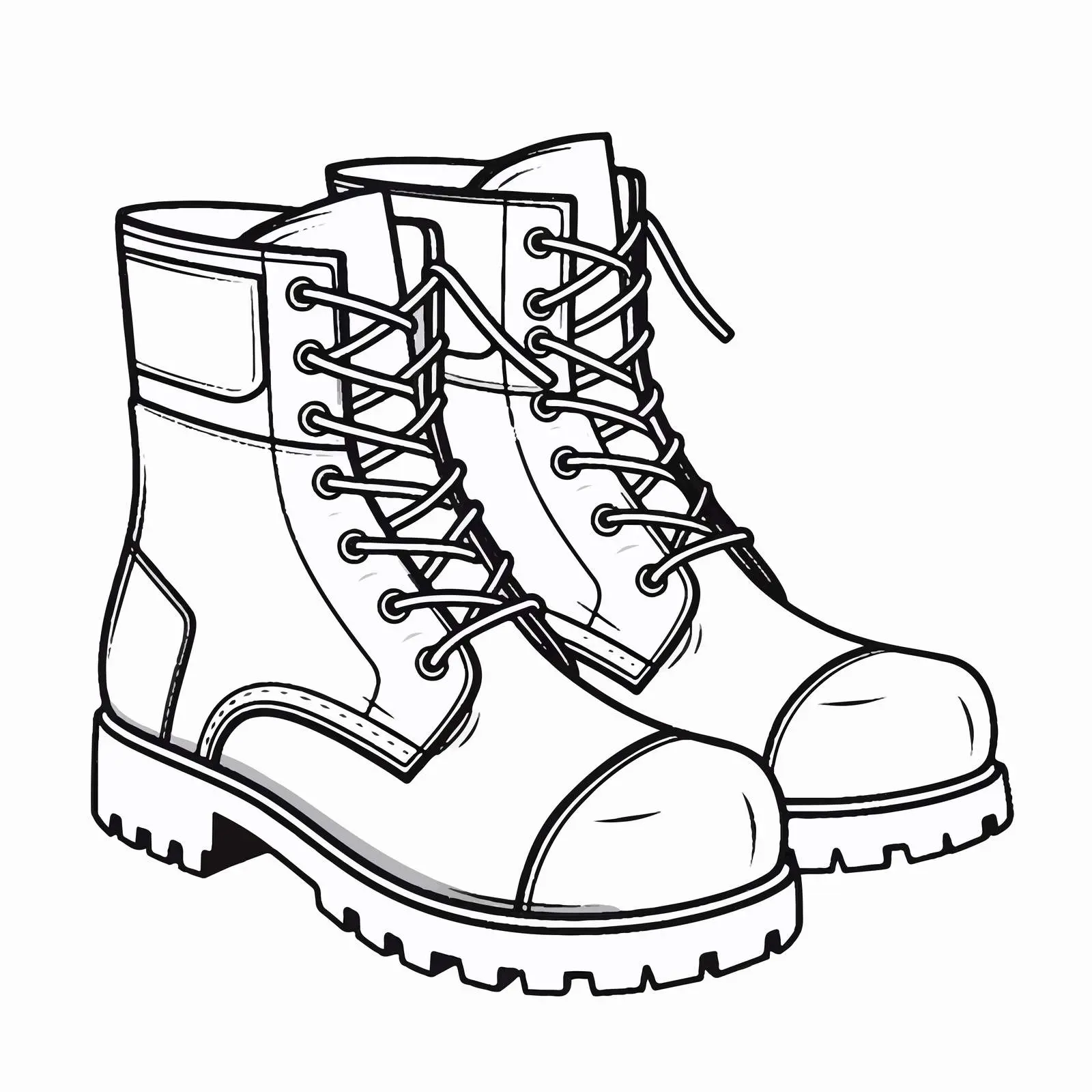 Stylish Boots Outline Vector Illustration — free download from Dotvec