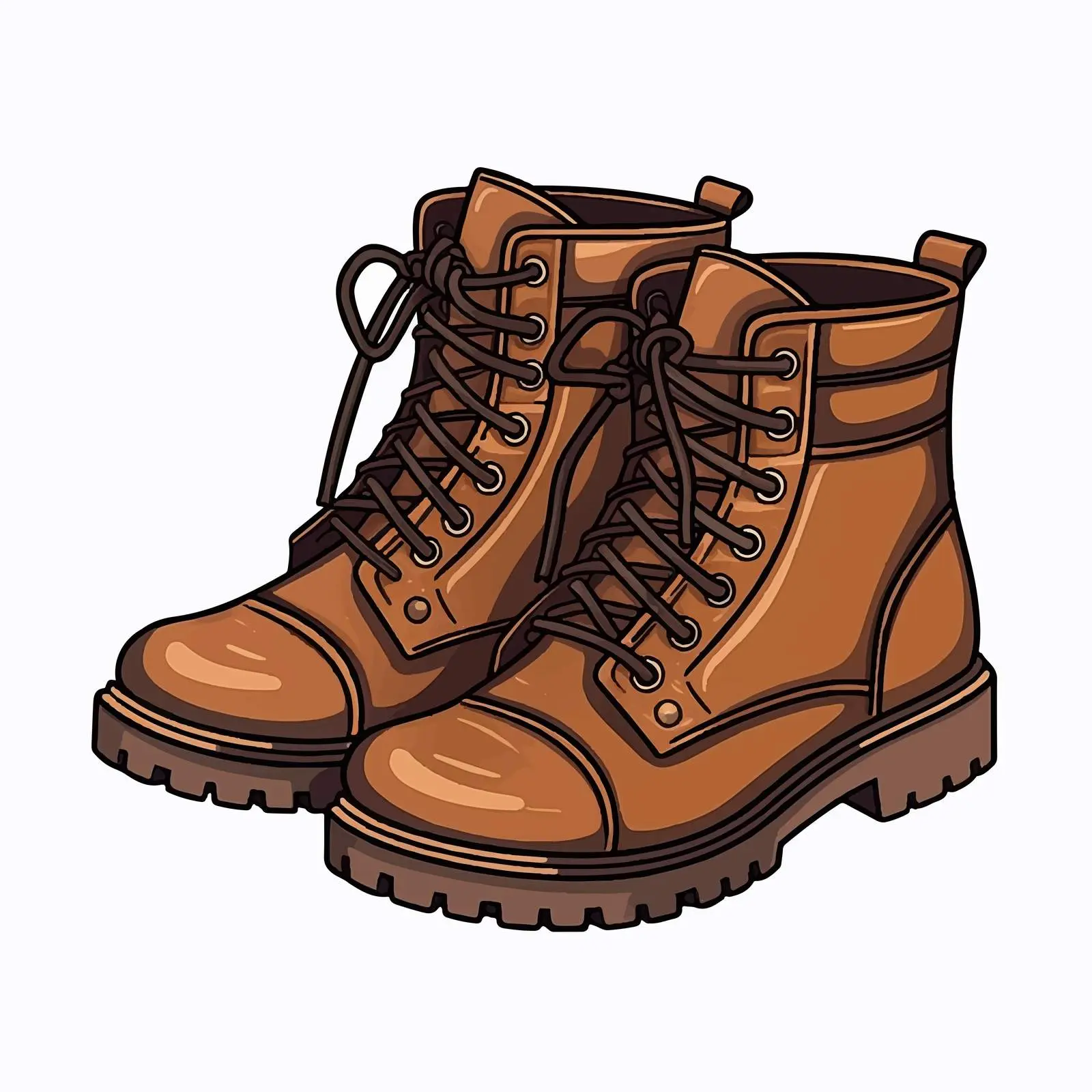Top View Boots Vector Illustration on White Background — free download from Dotvec