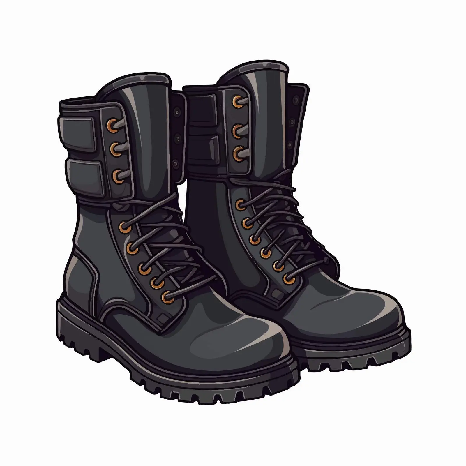Top View Vector Illustration of Boots – free wearable art image from Dotvec