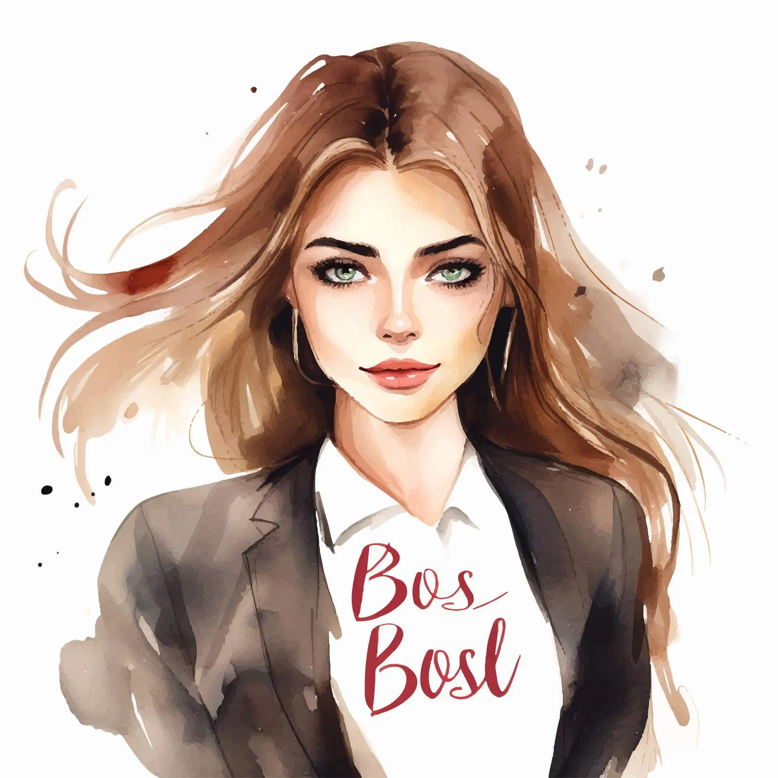 Lovely Girl Handwritten Quotes Watercolor Vector – free vibrant graphics image from Dotvec