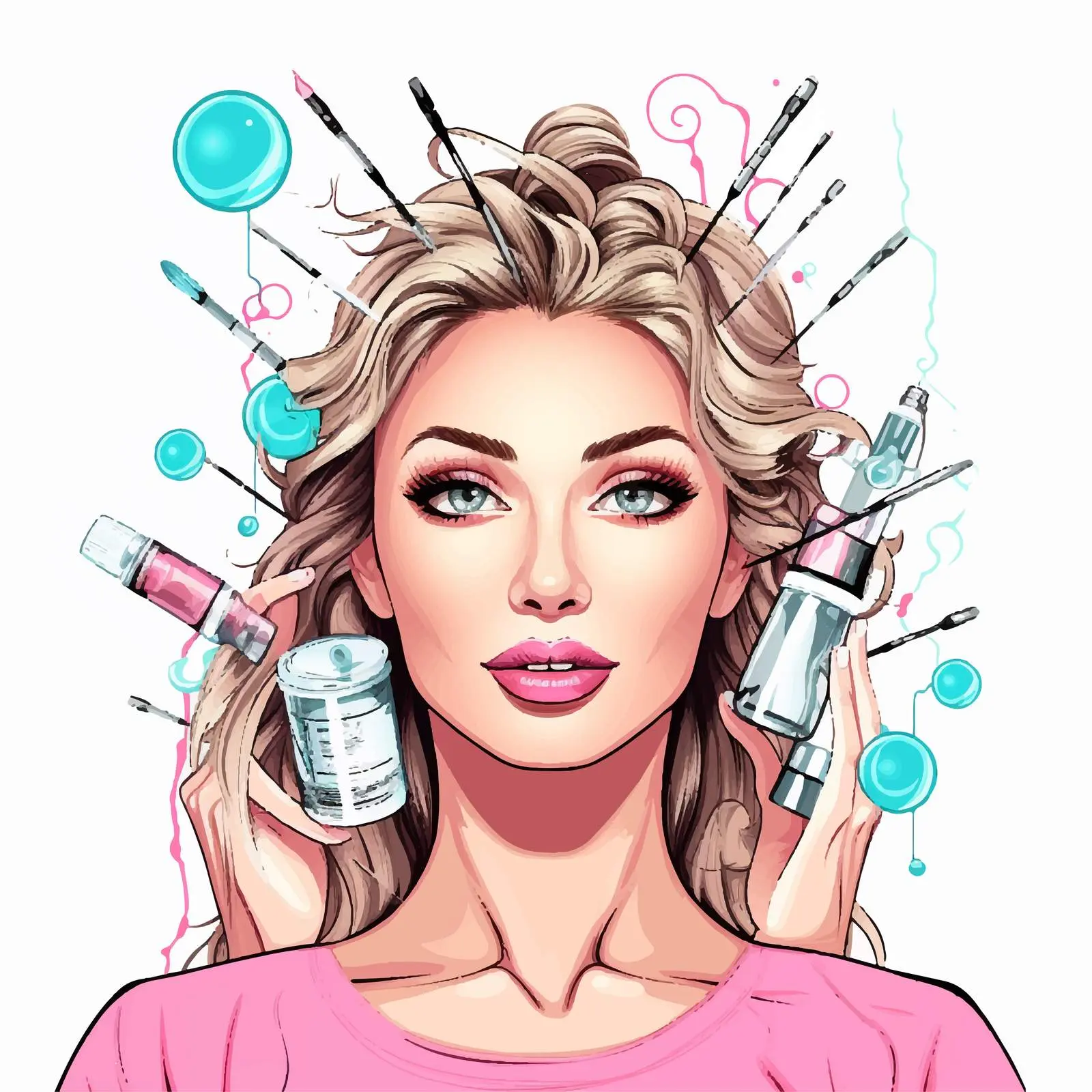 Portrait of a Woman After Botox Injections – free beauty therapy image from Dotvec