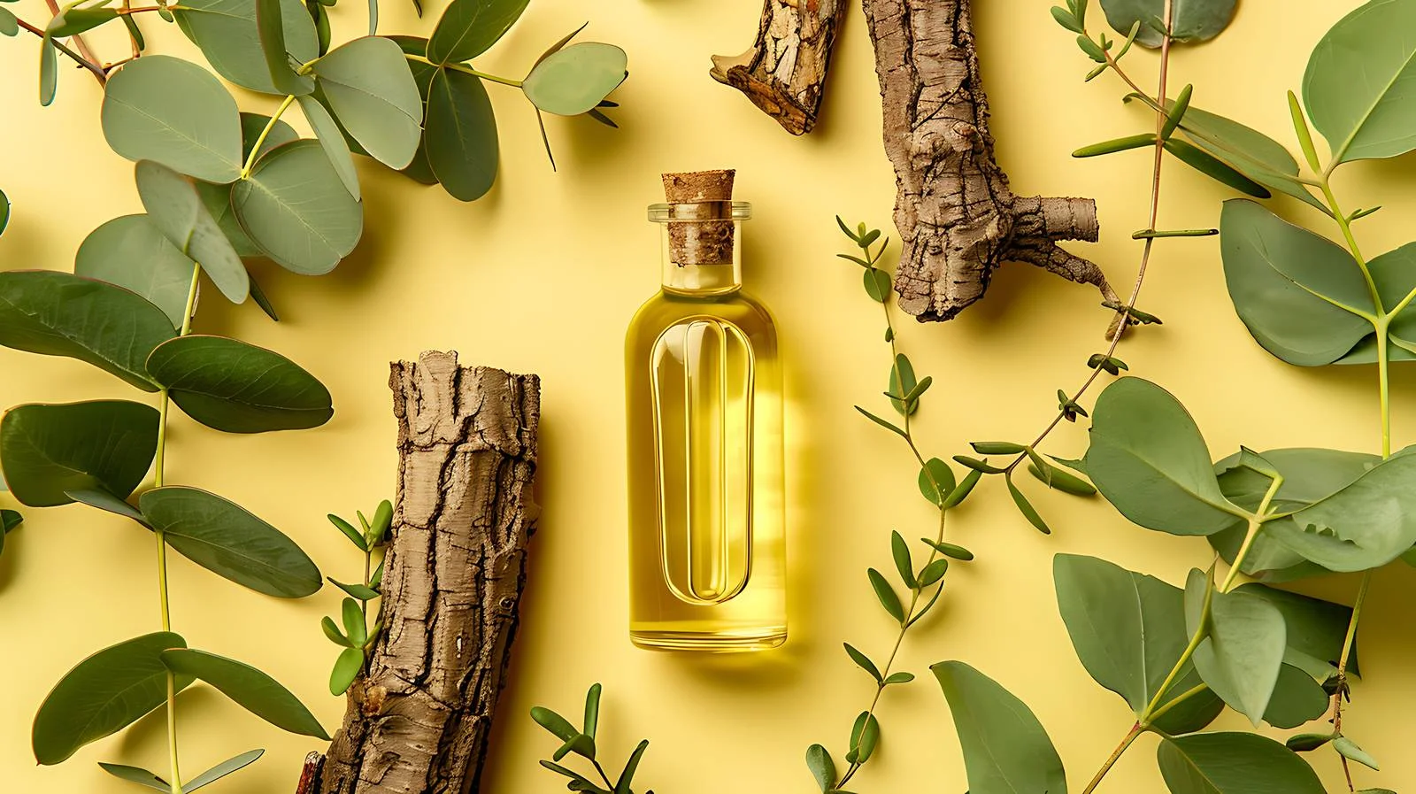 Eucalyptus Cosmetic Oil Bottle — free download from Dotvec