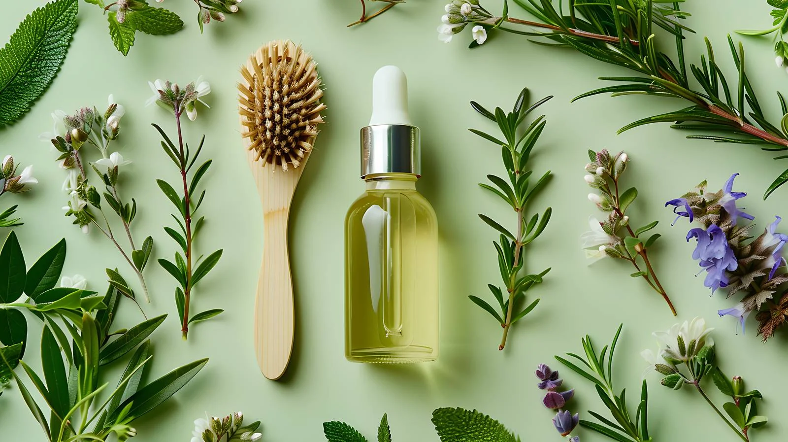 Cosmetic Oil and Massage Brush Set — free download from Dotvec