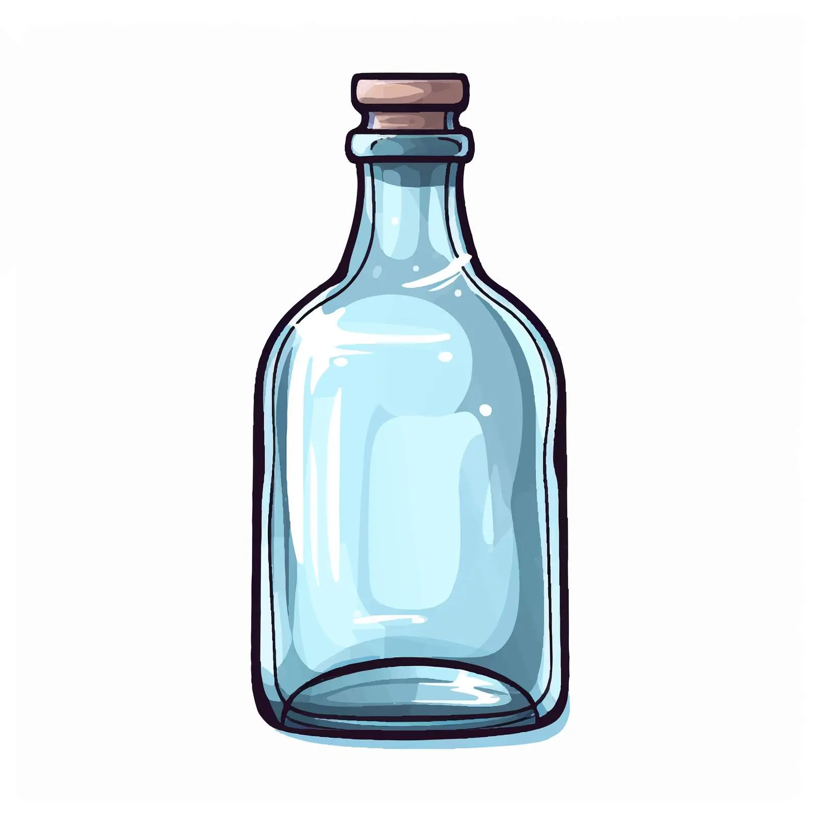 Cartoon Bottle Vector Illustration Design – free bottle design image from Dotvec