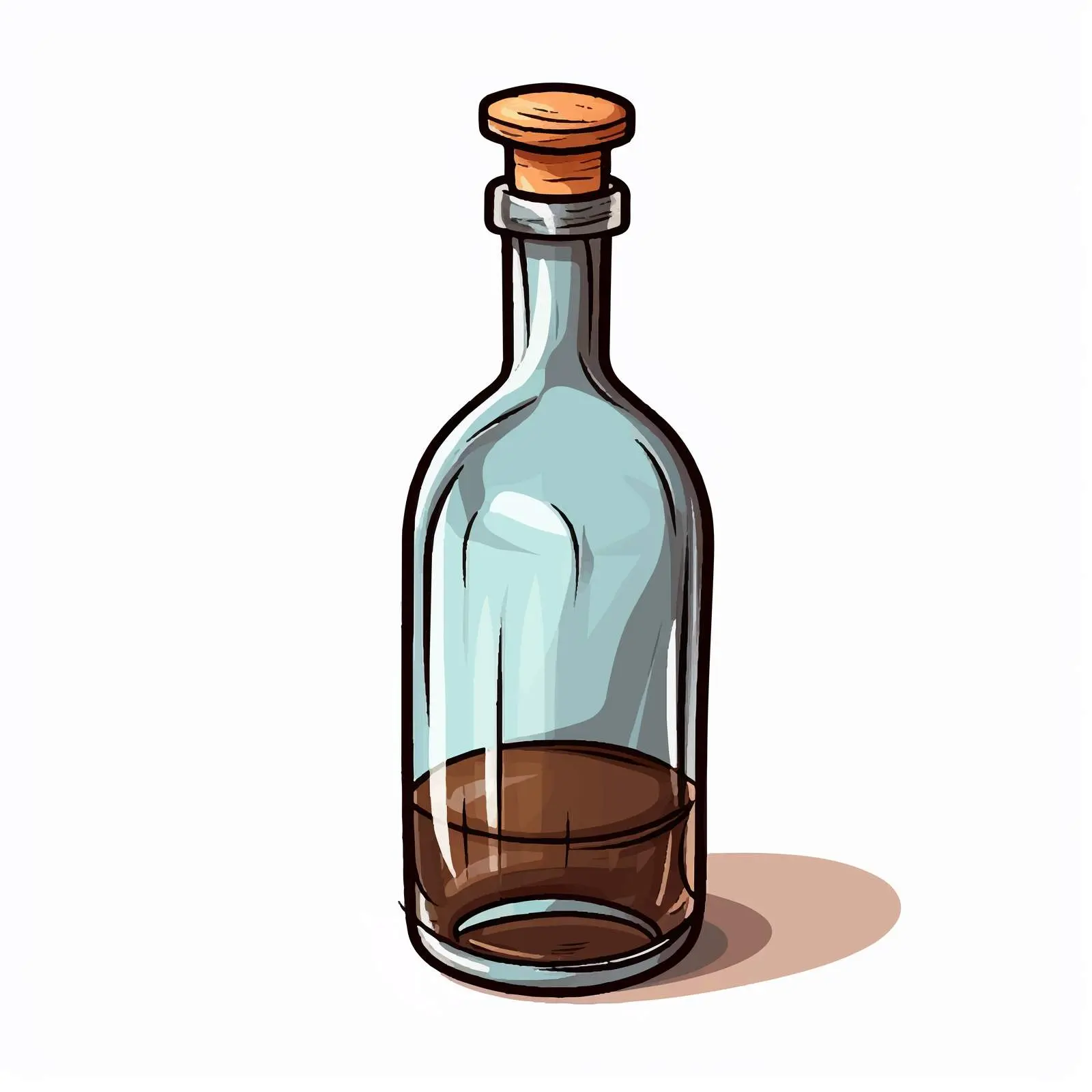 Cartoon Bottle Vector Illustration — free download from Dotvec