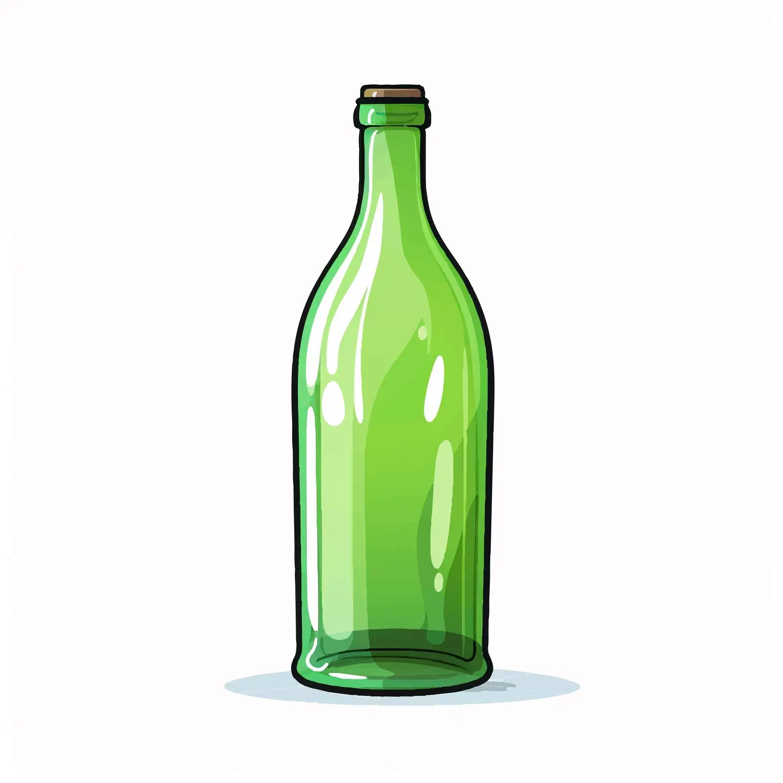Isolated Bottle Vector Illustration on White Background – free beverage container image from Dotvec