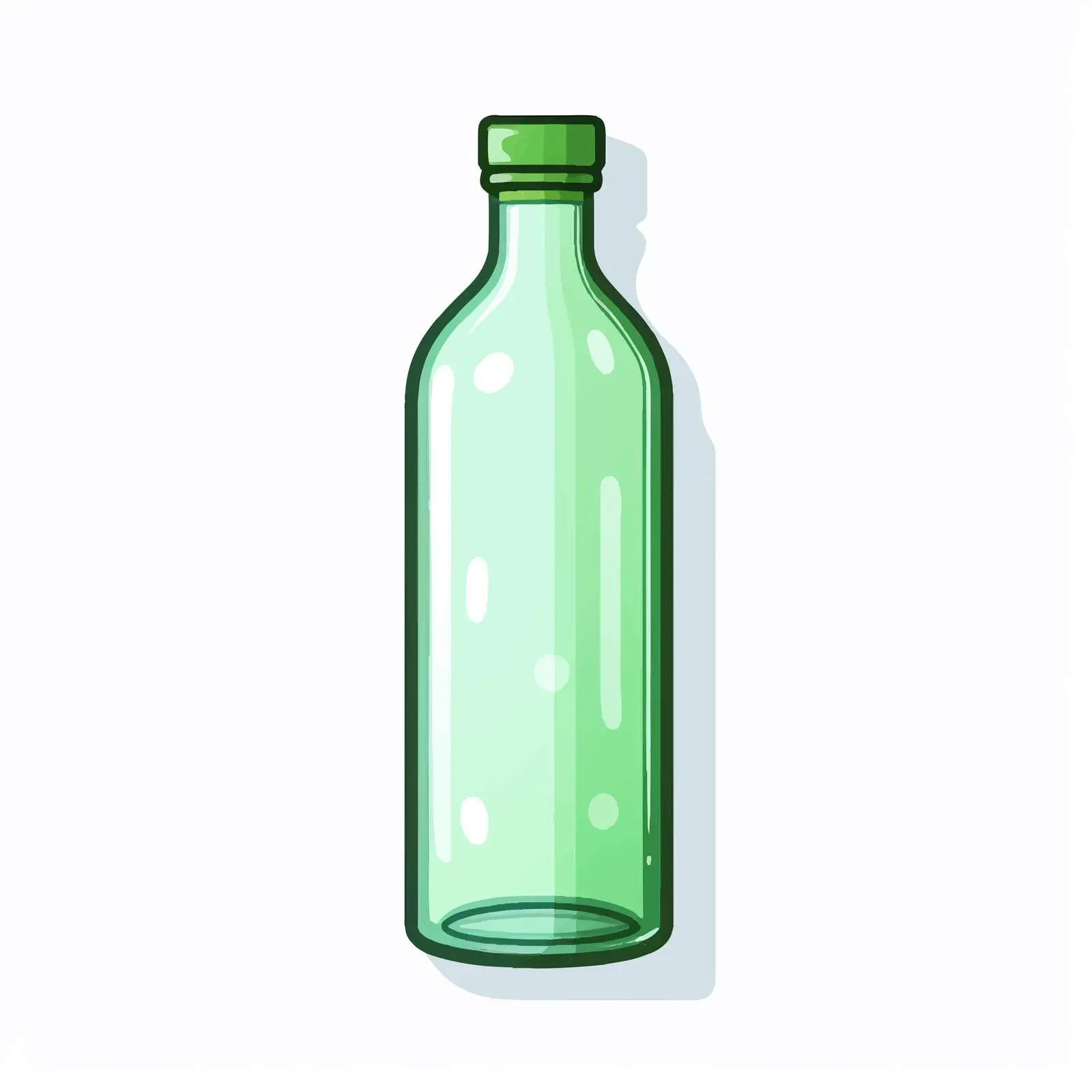 Elegant Bottle Vector Illustration on White Background — free download from Dotvec