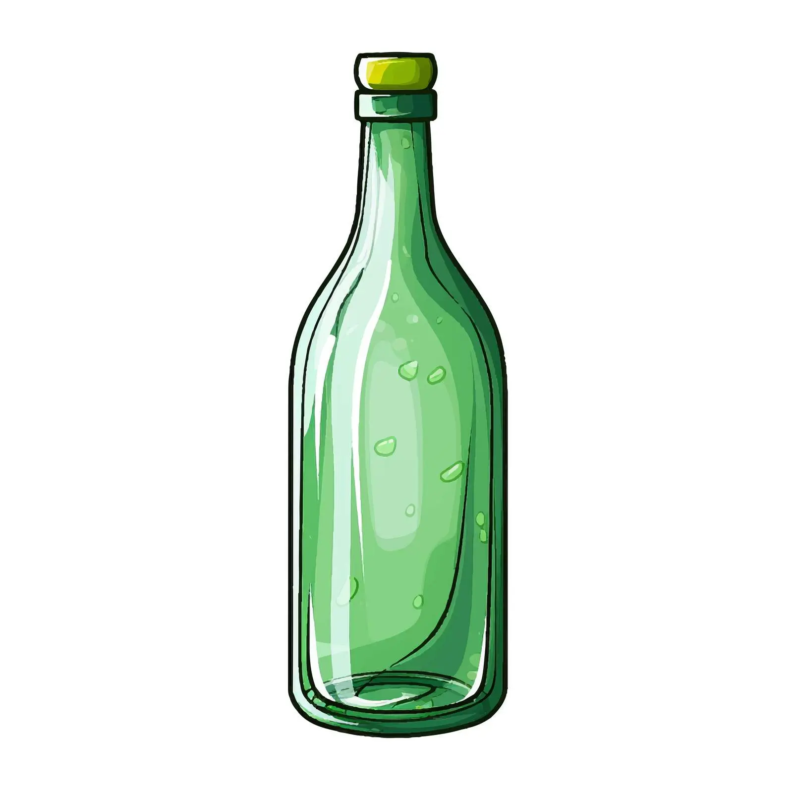 Isolated Bottle Vector Illustration on White Background – free beverage container image from Dotvec