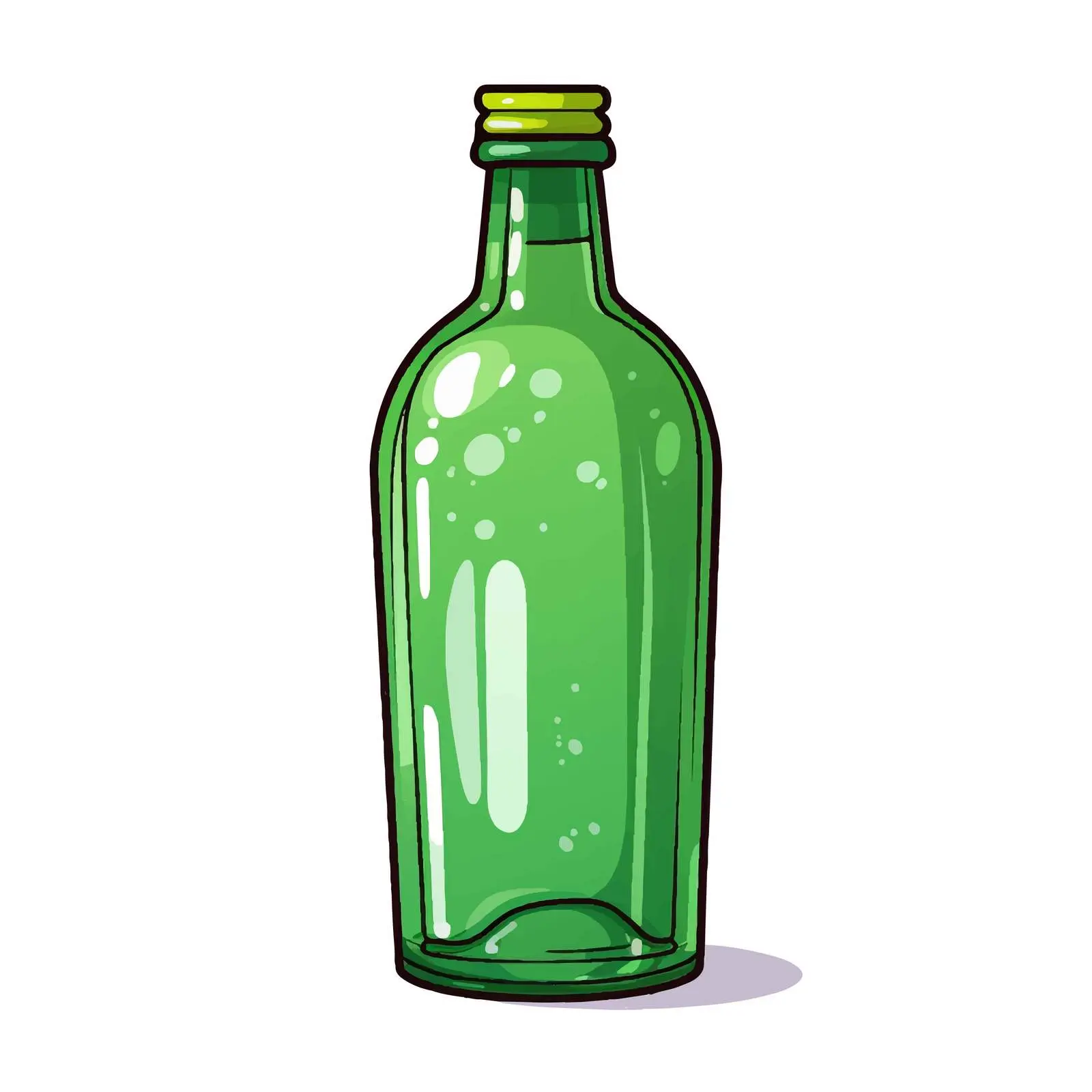 Isolated Bottle Vector Illustration on White Background – free beverage container image from Dotvec