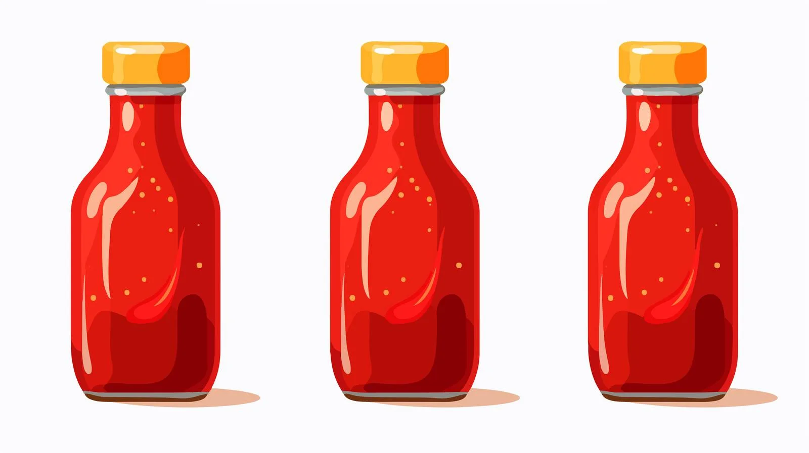 Premium Red Hot Sauce Bottle — free download from Dotvec