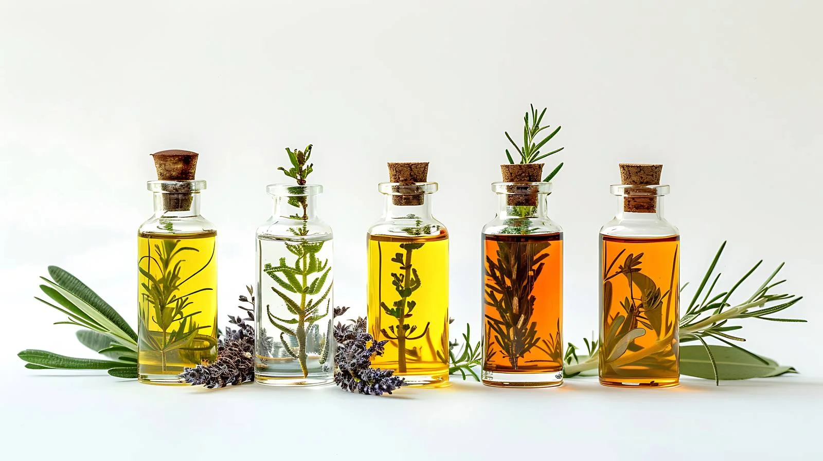 Cosmetic Oil Bottles Plant Twig — free download from Dotvec