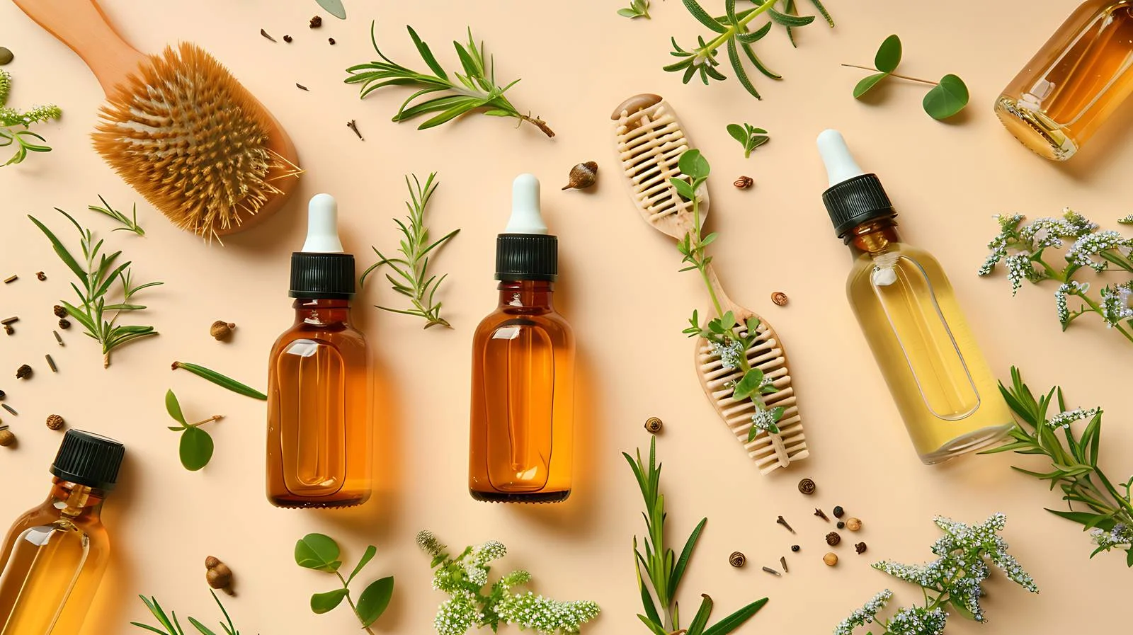 Cosmetic Oil with Plant Twigs — free download from Dotvec