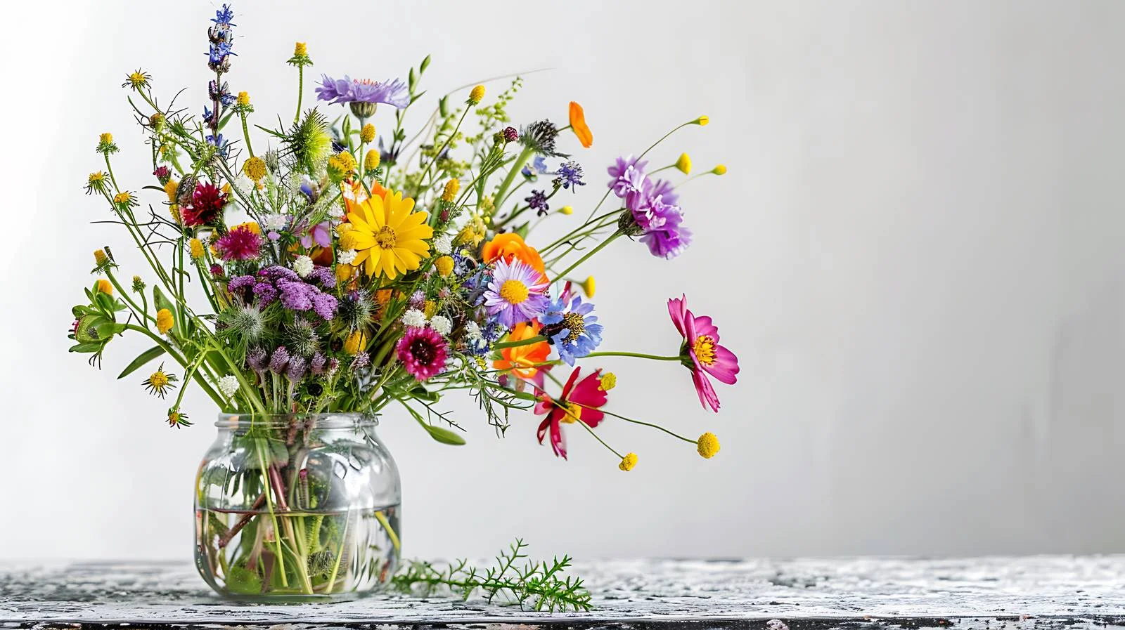 Vibrant Texas Wildflower Bouquet in Stone Jar — free download from Dotvec