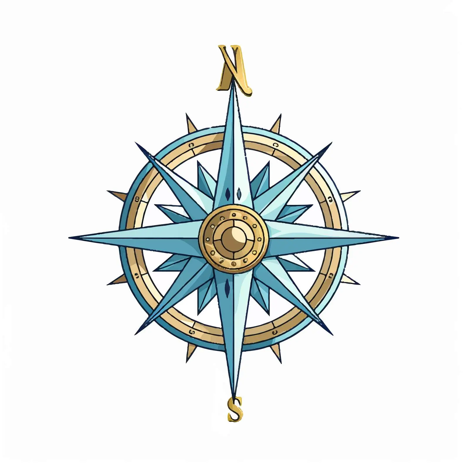 Bow Compass Vector Illustration on White Background – free mathematics image from Dotvec