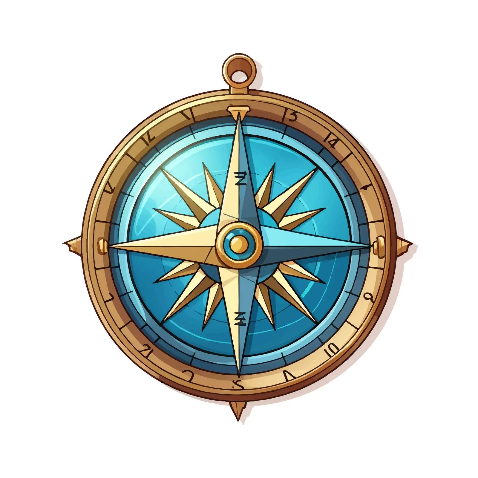 Bow Compass Vector Illustration on White Background – free mathematics image from Dotvec