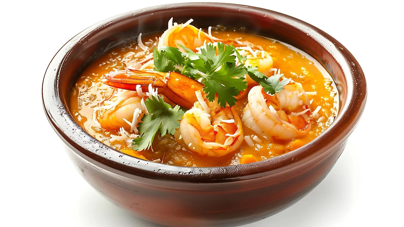 Delicious Sweet Potato Shrimp Soup — free download from Dotvec