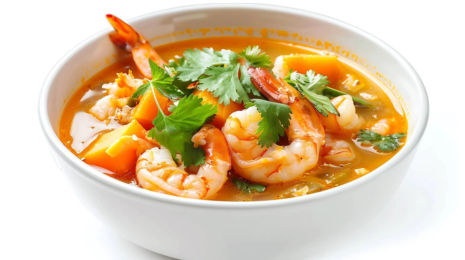 Savory Sweet Potato Shrimp Soup — free download from Dotvec