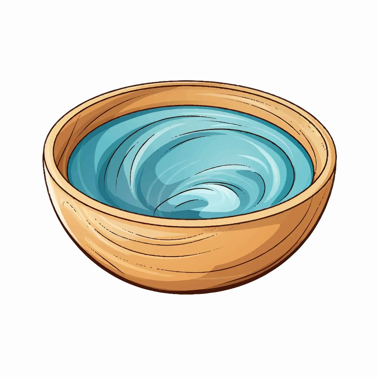 Top View Bowl Vector Illustration on White Background — free download from Dotvec