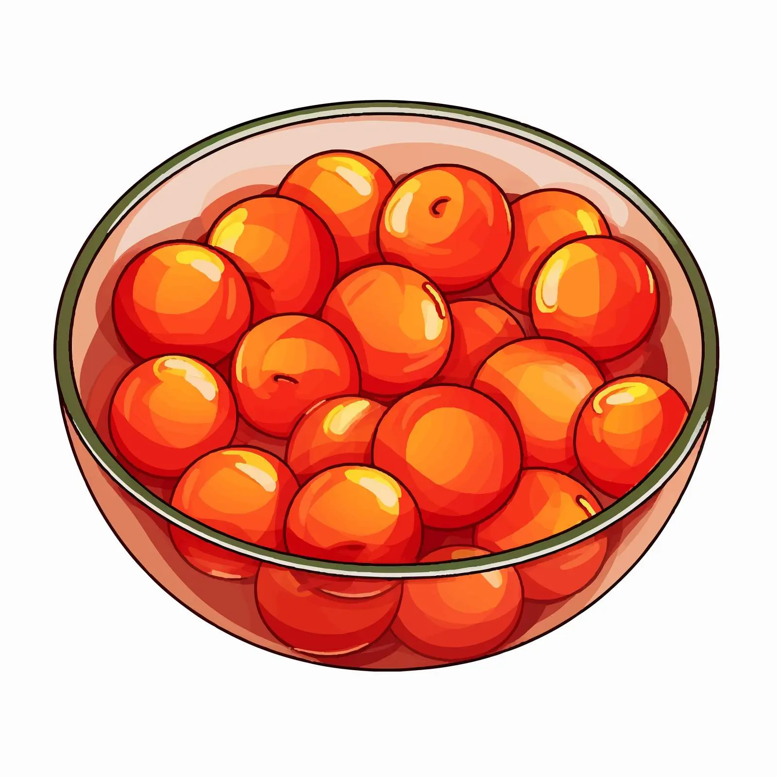 Top View Bowl Vector Illustration on White Background — free download from Dotvec