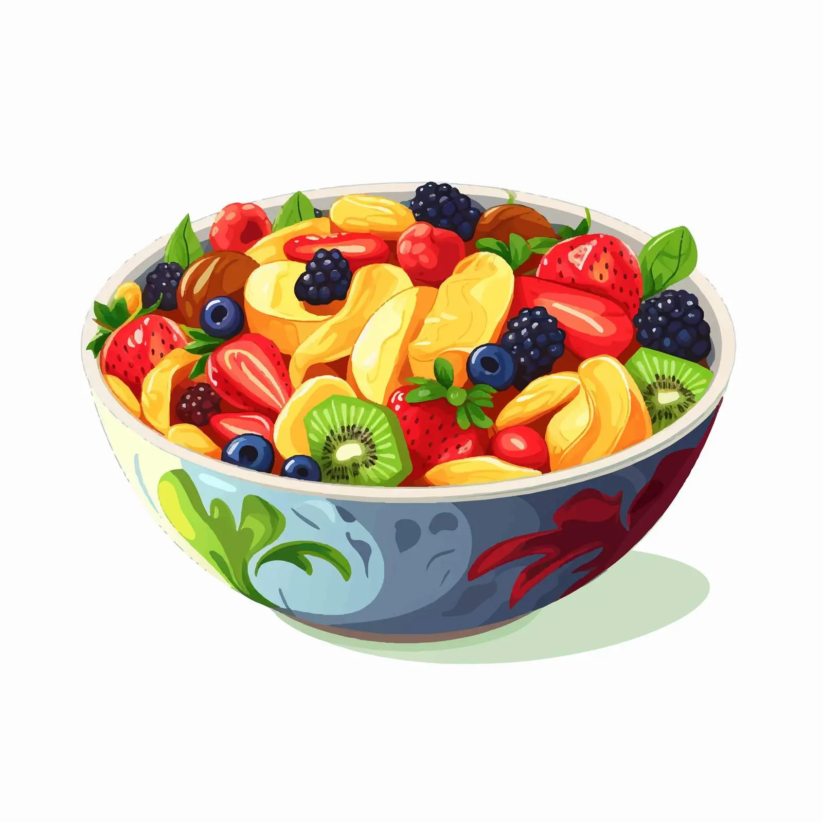 Top View Bowl Vector Illustration on White Background — free download from Dotvec