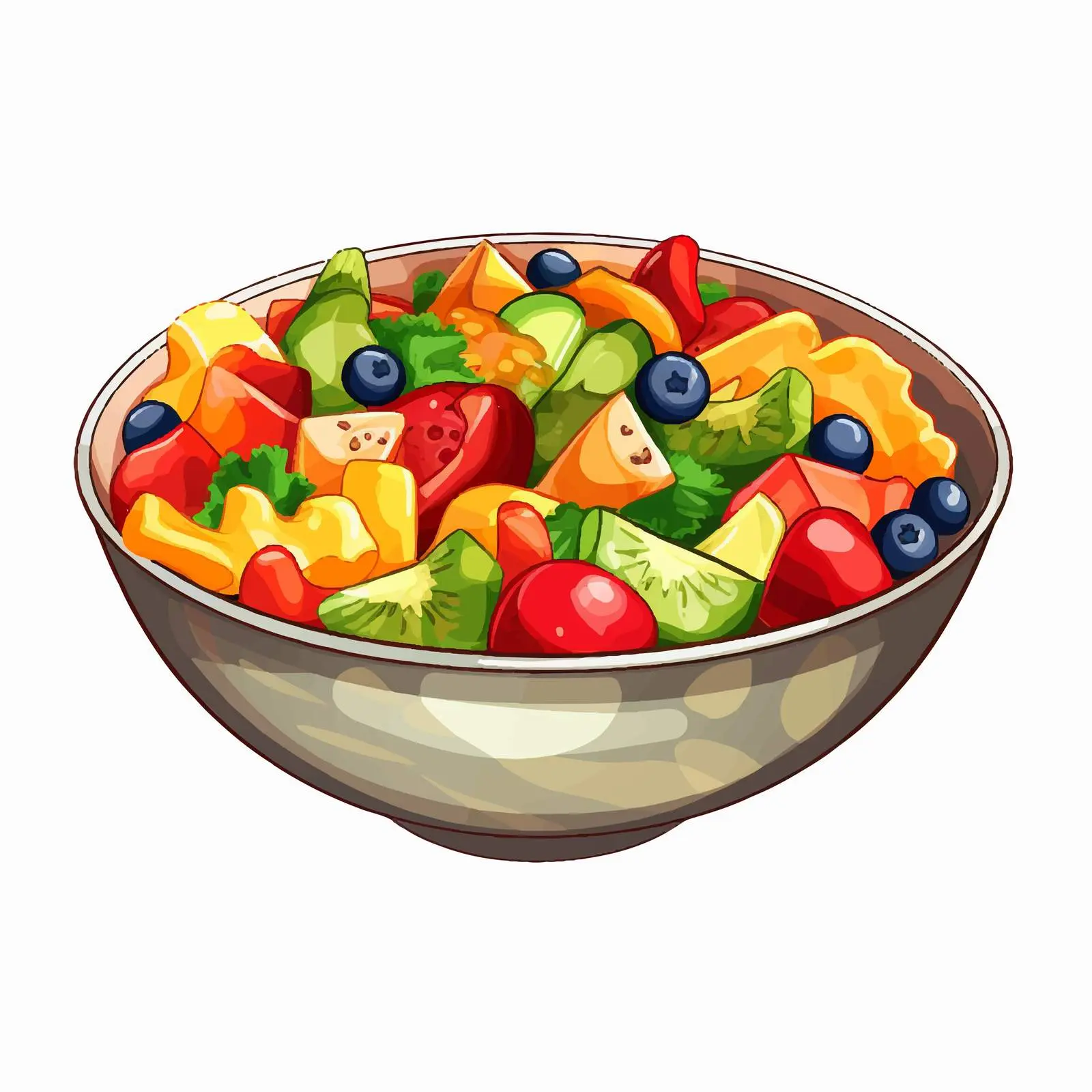 Top View Bowl Vector Illustration on White Background — free download from Dotvec