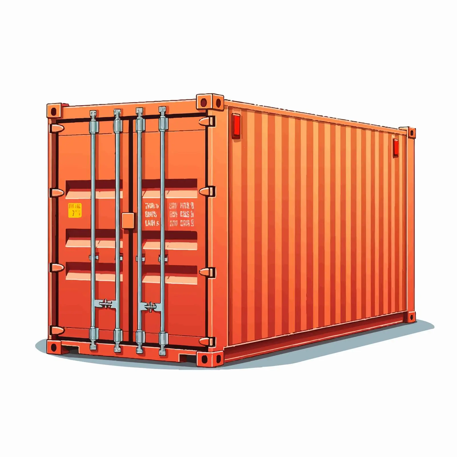 Cartoon Box Container Vector Illustration – free 3d effect image from Dotvec