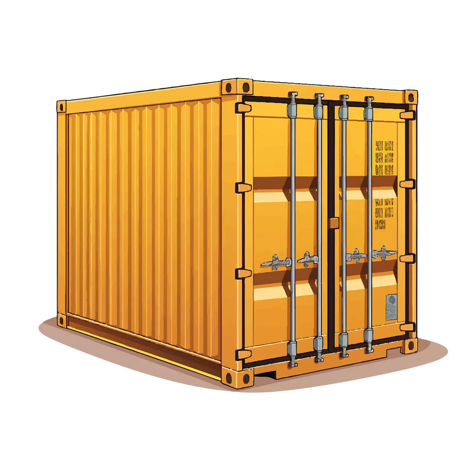 Cartoon Vector Box Container Illustration Design — free download from Dotvec