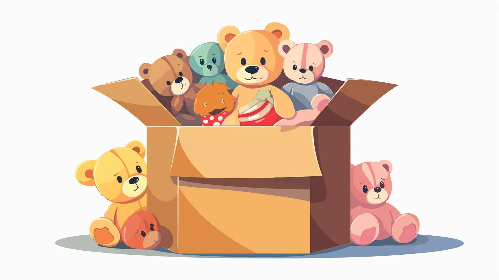 Toy Donation Box Ready for Shipping — free download from Dotvec