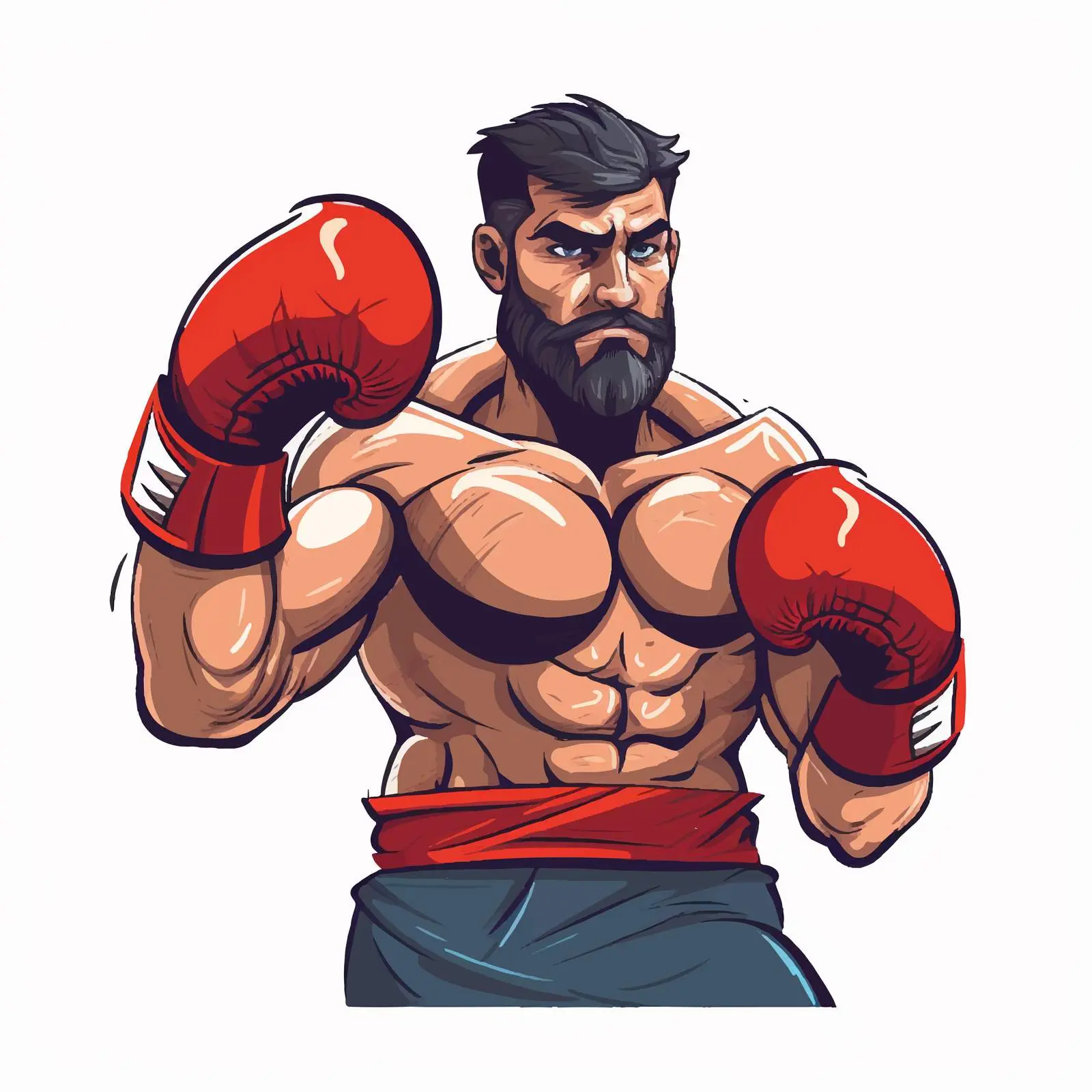 Professional Boxer Athlete in Action – free champion image from Dotvec