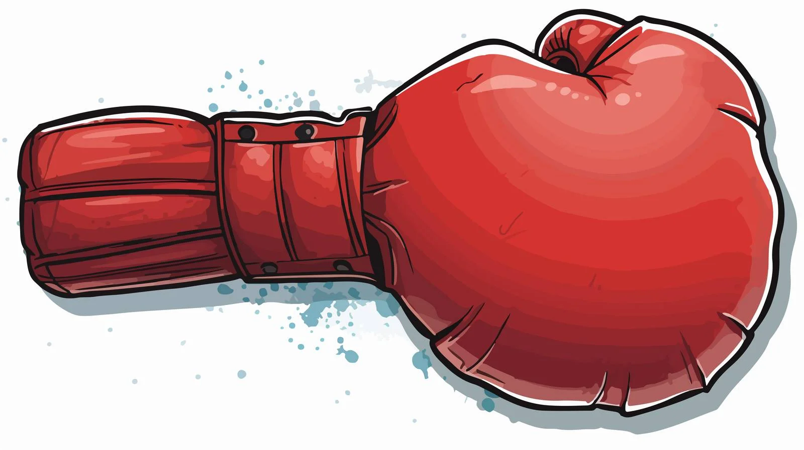 Comic Boxing Glove Speech Bubble Illustration — free download from Dotvec