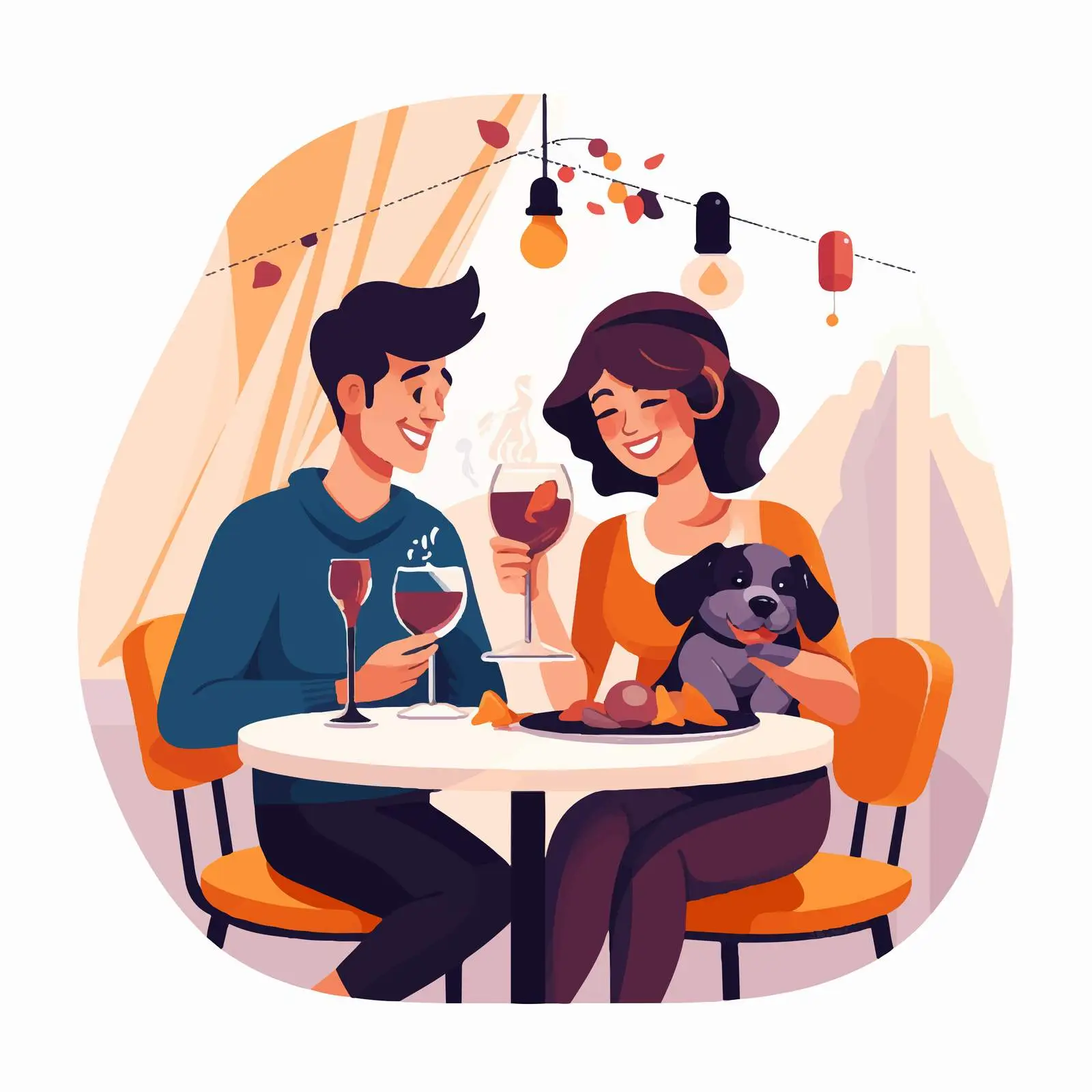 Children Enjoying Cocktails With Their Dog – free cocktails image from Dotvec