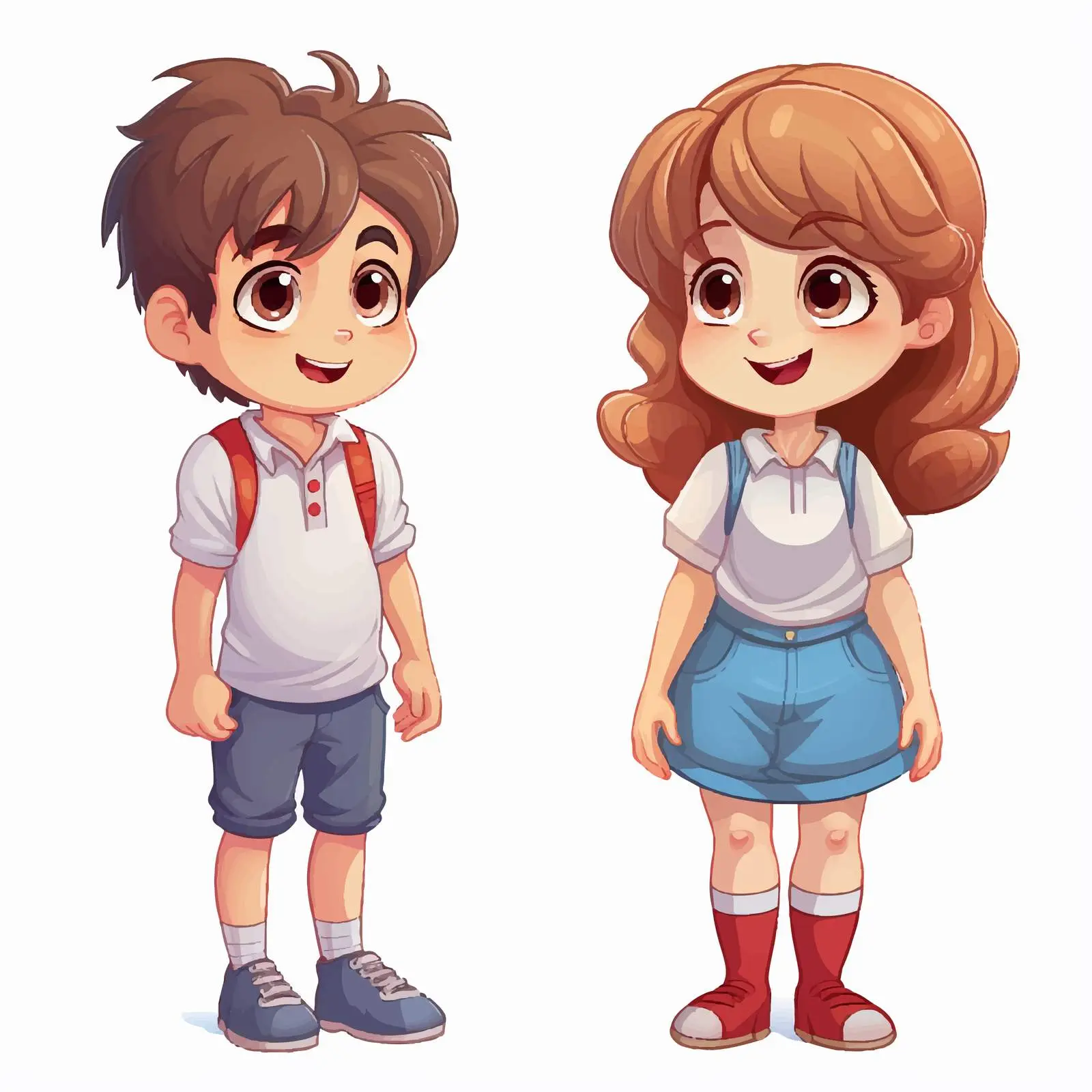 Children Growing Up Vector Illustration — free download from Dotvec