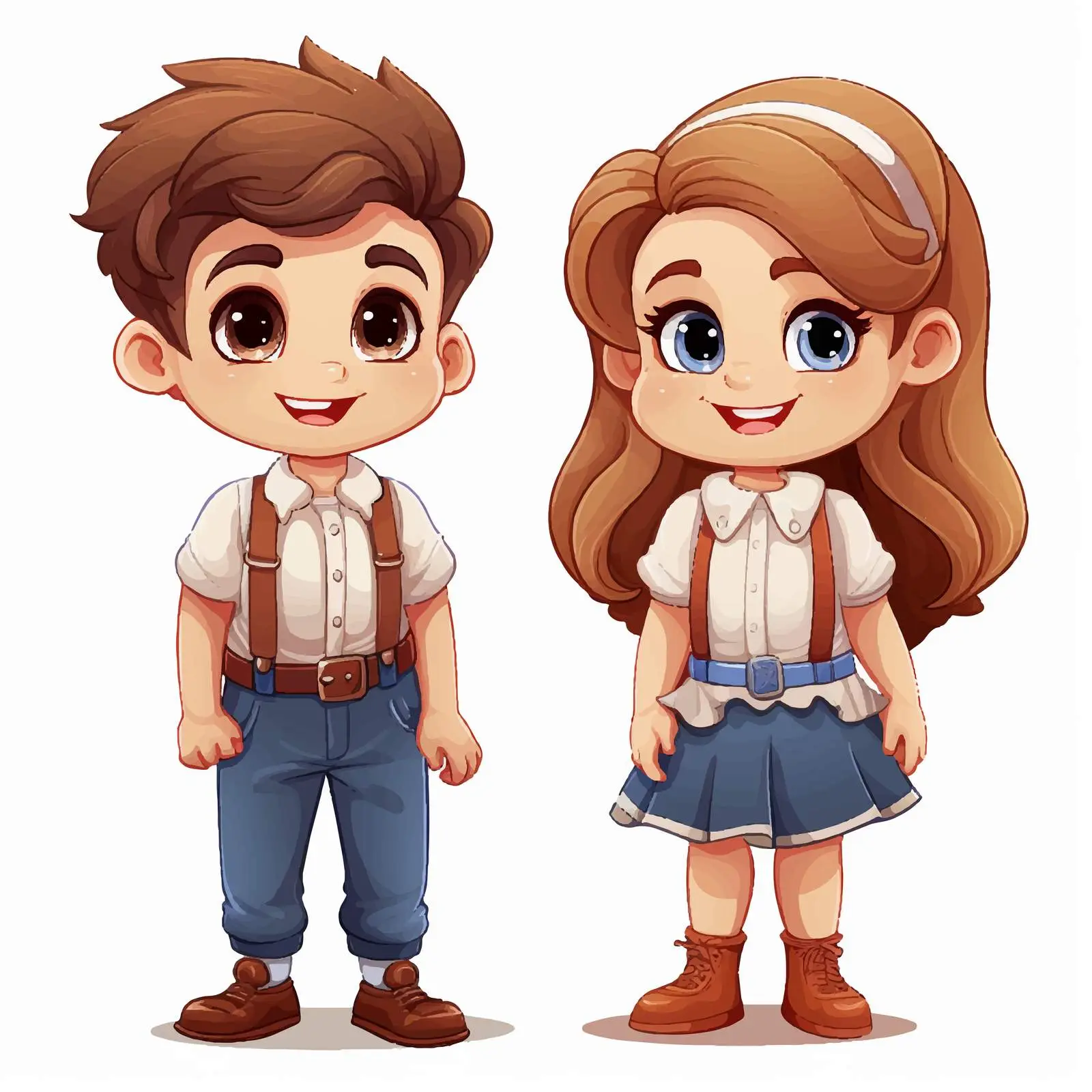 Children Growing Up Illustration in Cartoon Style — free download from Dotvec