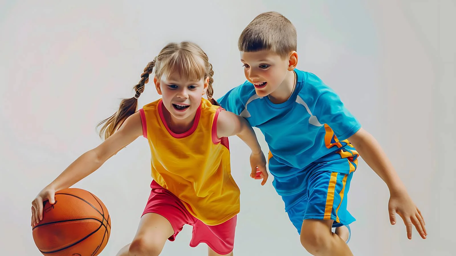 Children Playing Basketball at Home — free download from Dotvec